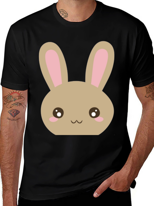 Cute Easter Bunny Black T-Shirt