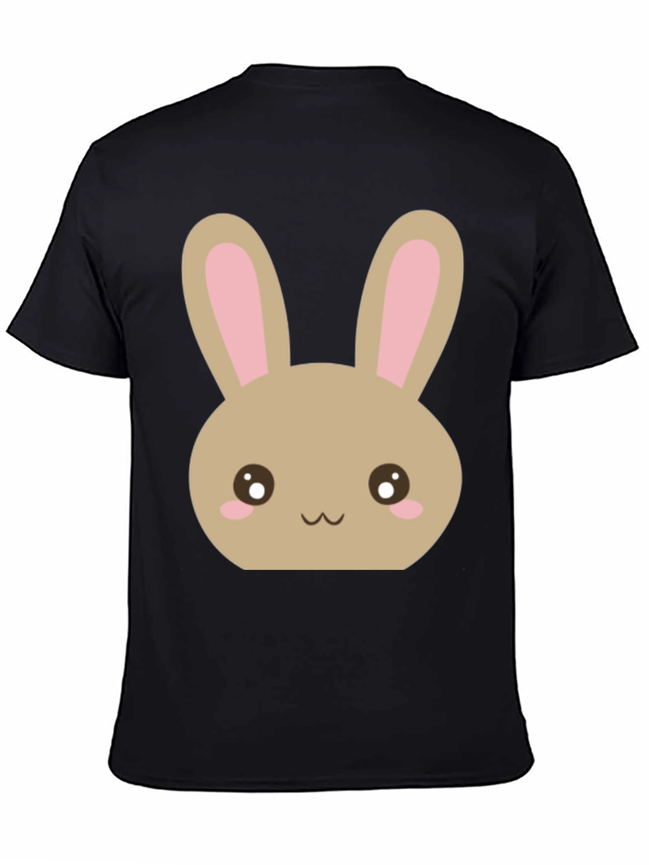 Cute Easter Bunny Black T-Shirt