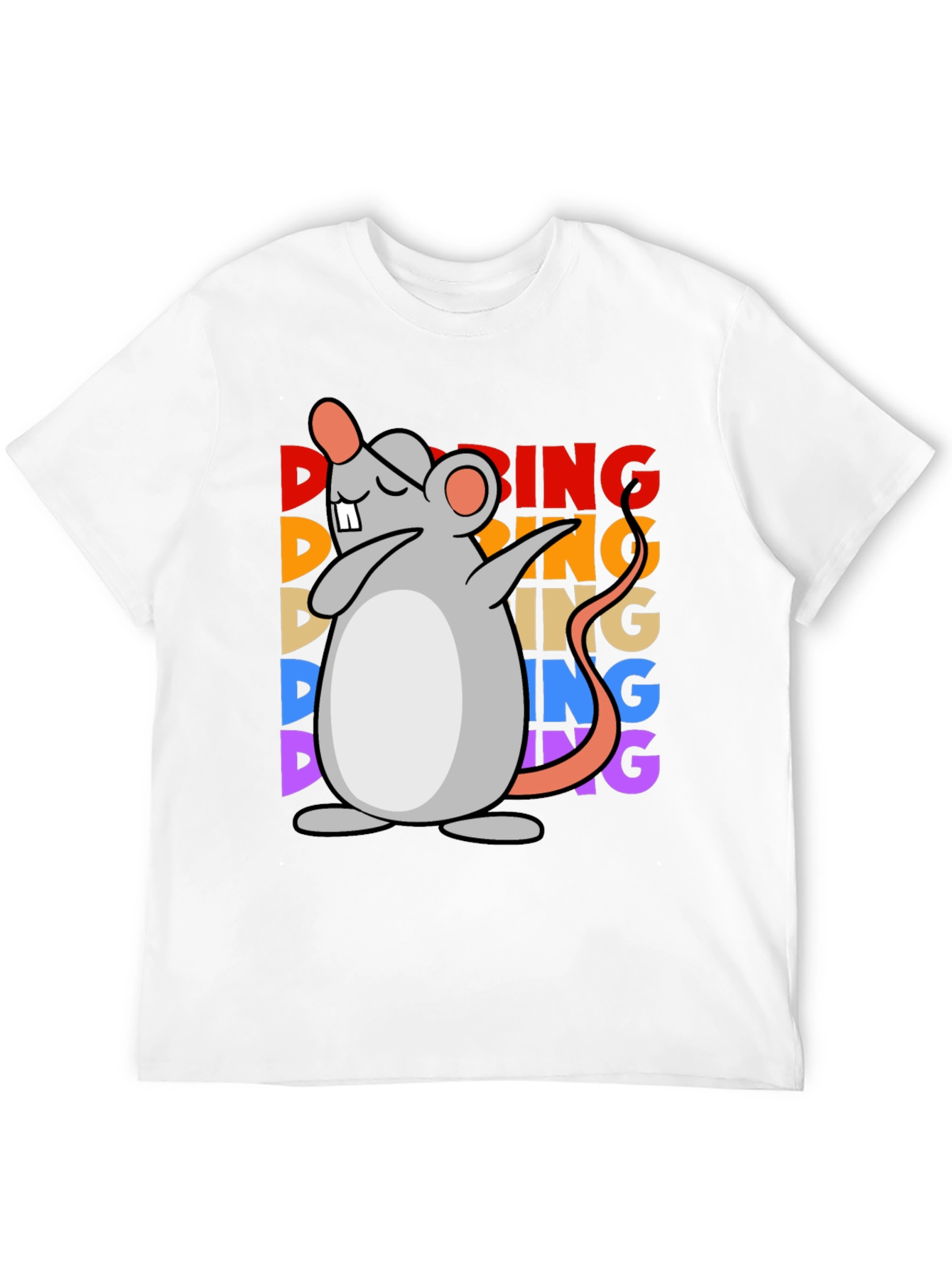Dabbing Mouse Graphic Tee - Unisex Black T-Shirt