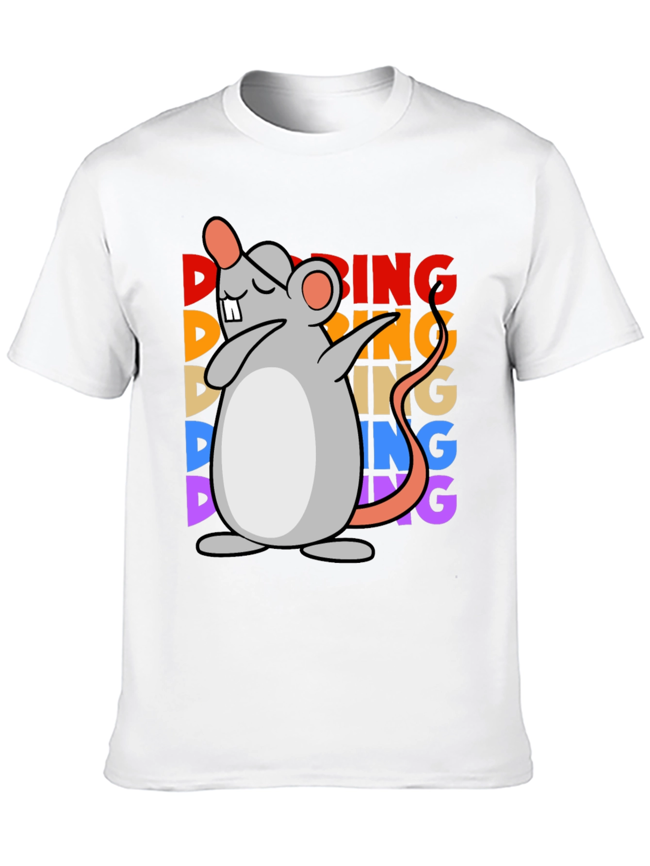 Dabbing Mouse Graphic Tee - Unisex Black T-Shirt