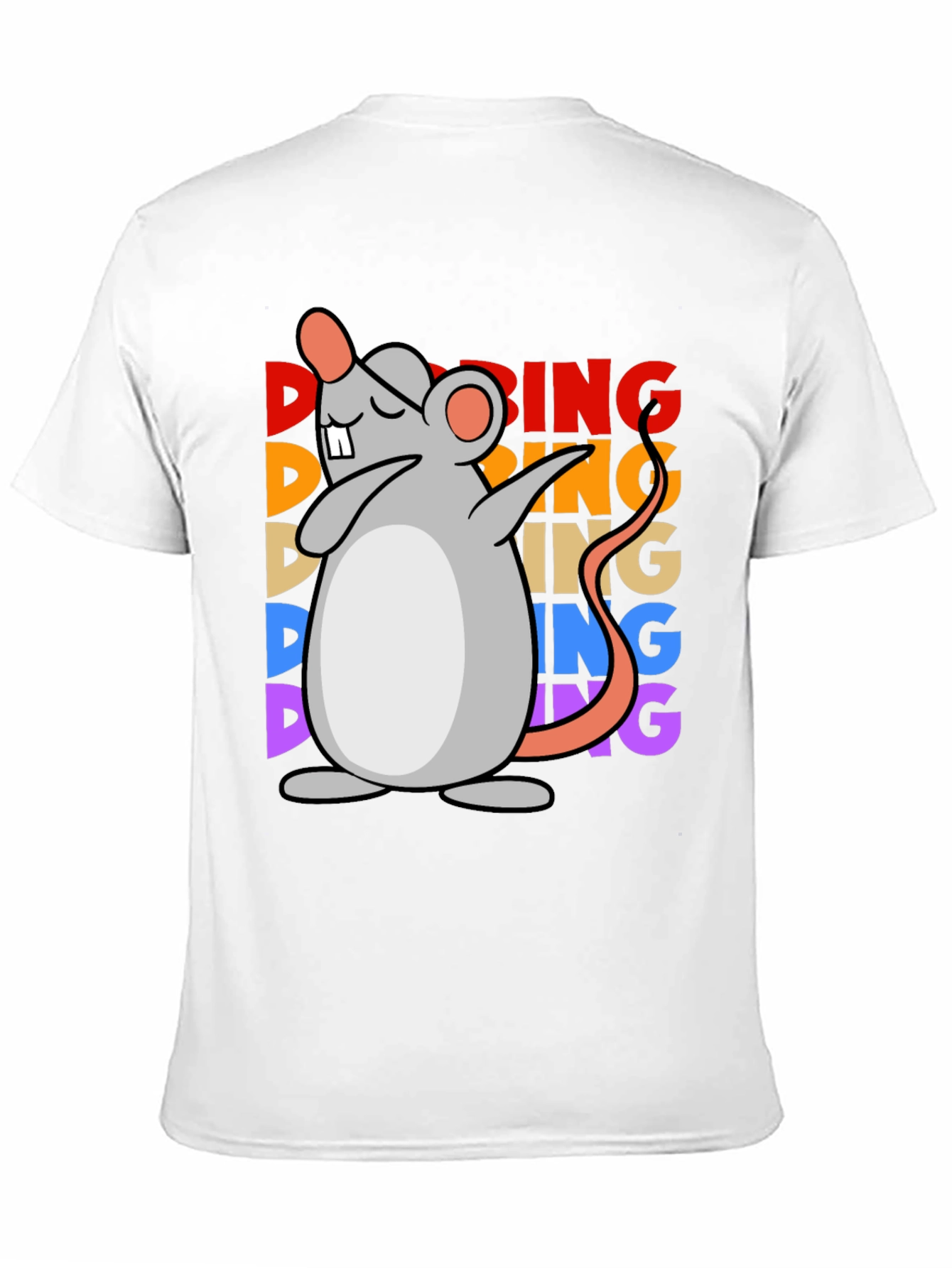Dabbing Mouse Graphic Tee - Unisex Black T-Shirt