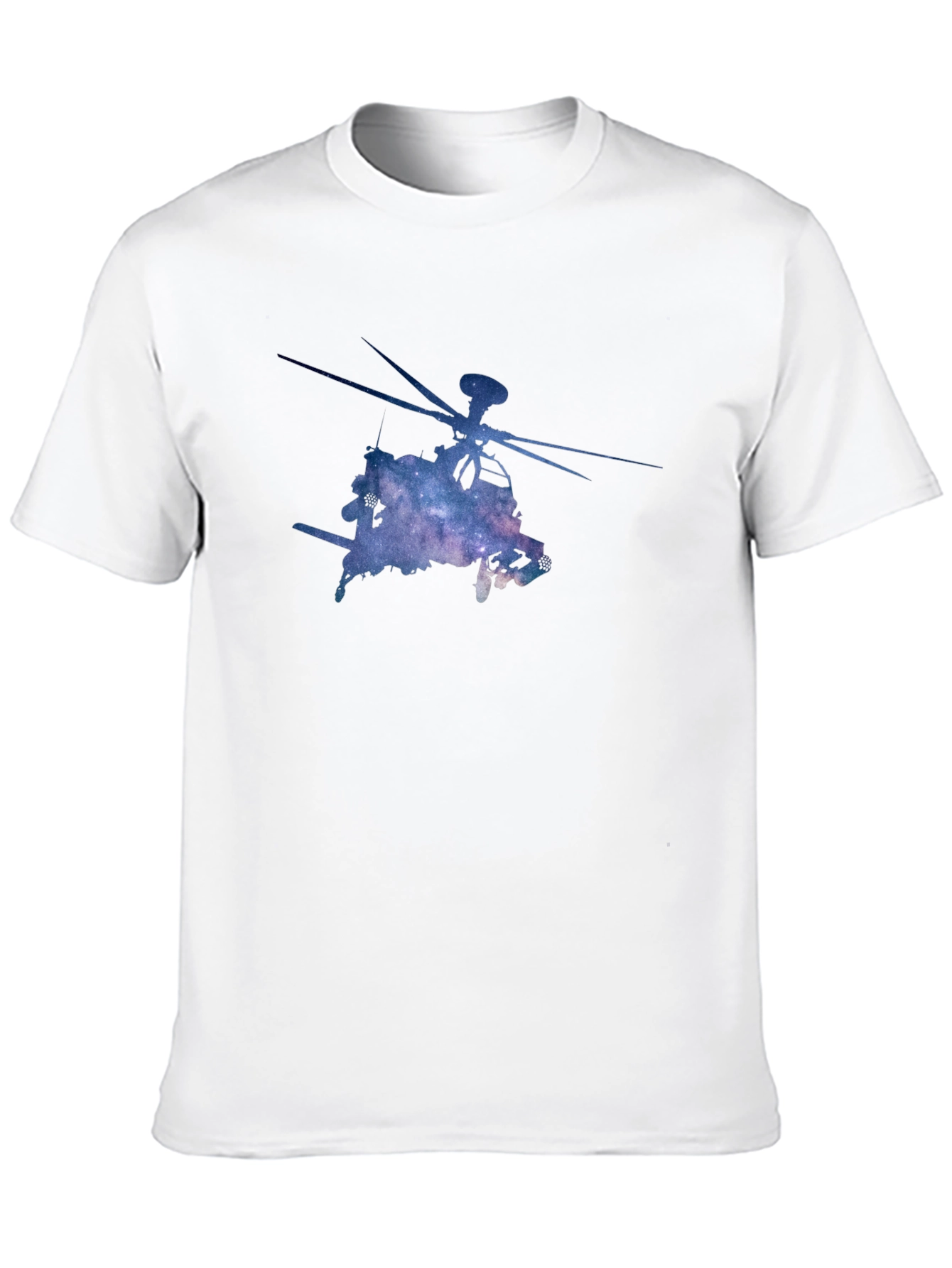 Galaxy Helicopter Graphic Tee - Black