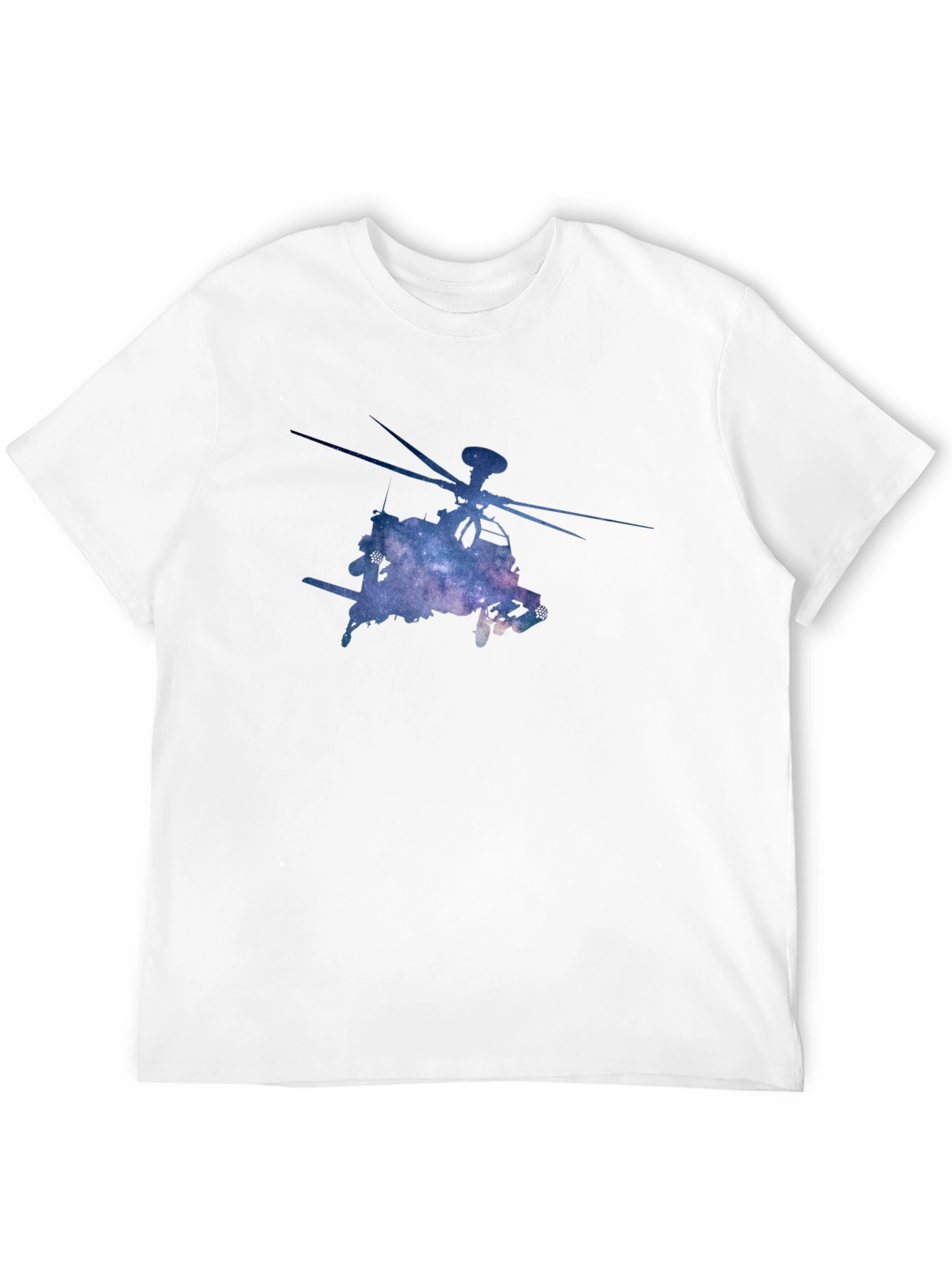 Galaxy Helicopter Graphic Tee - Black