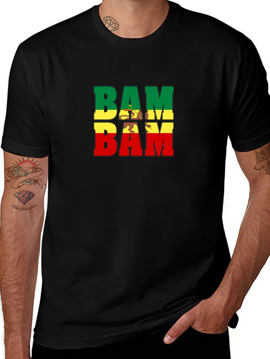 BAM Reggae T-Shirt - Rasta Colors