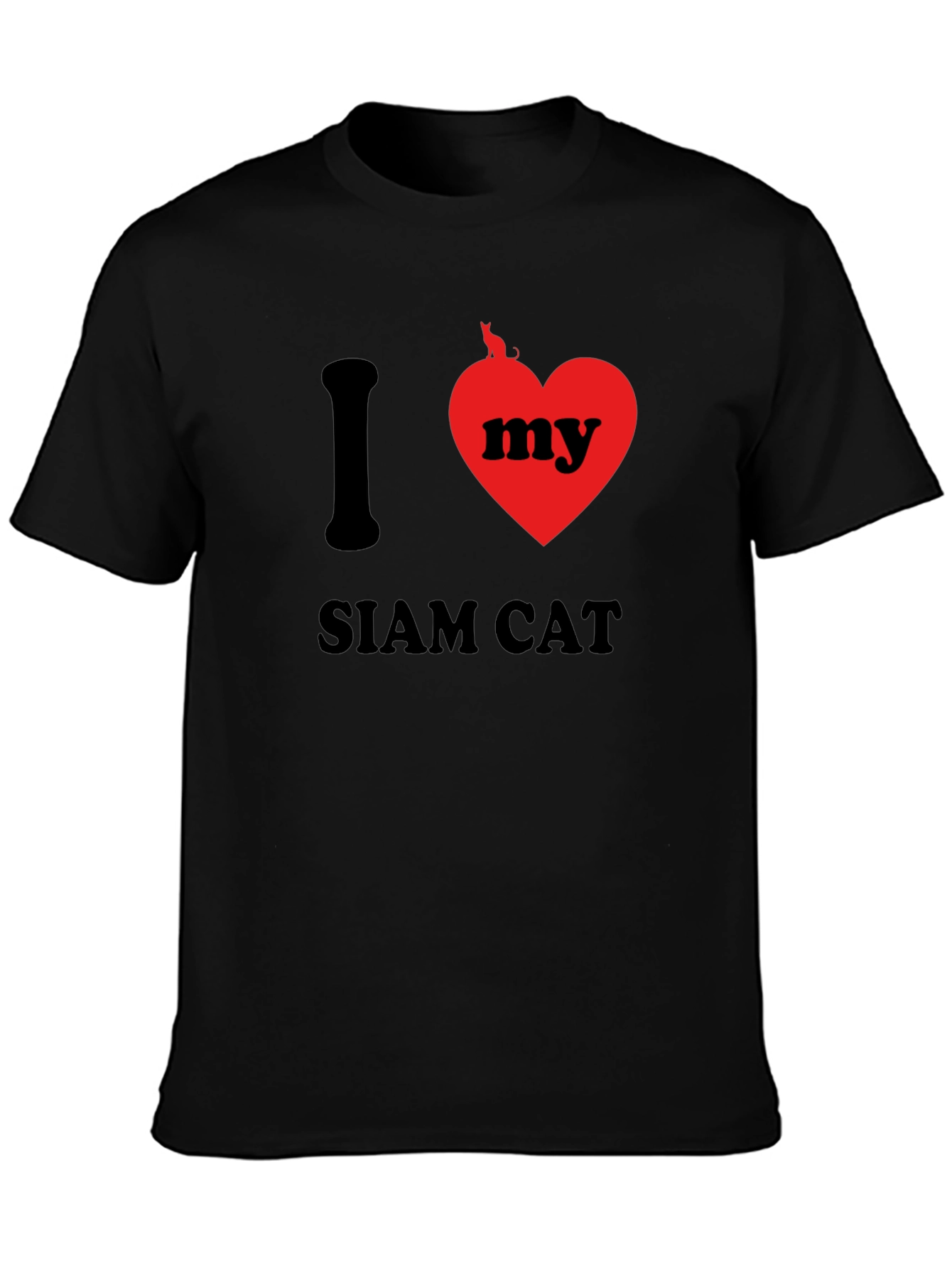 I Love My Siam Cat Graphic T-Shirt