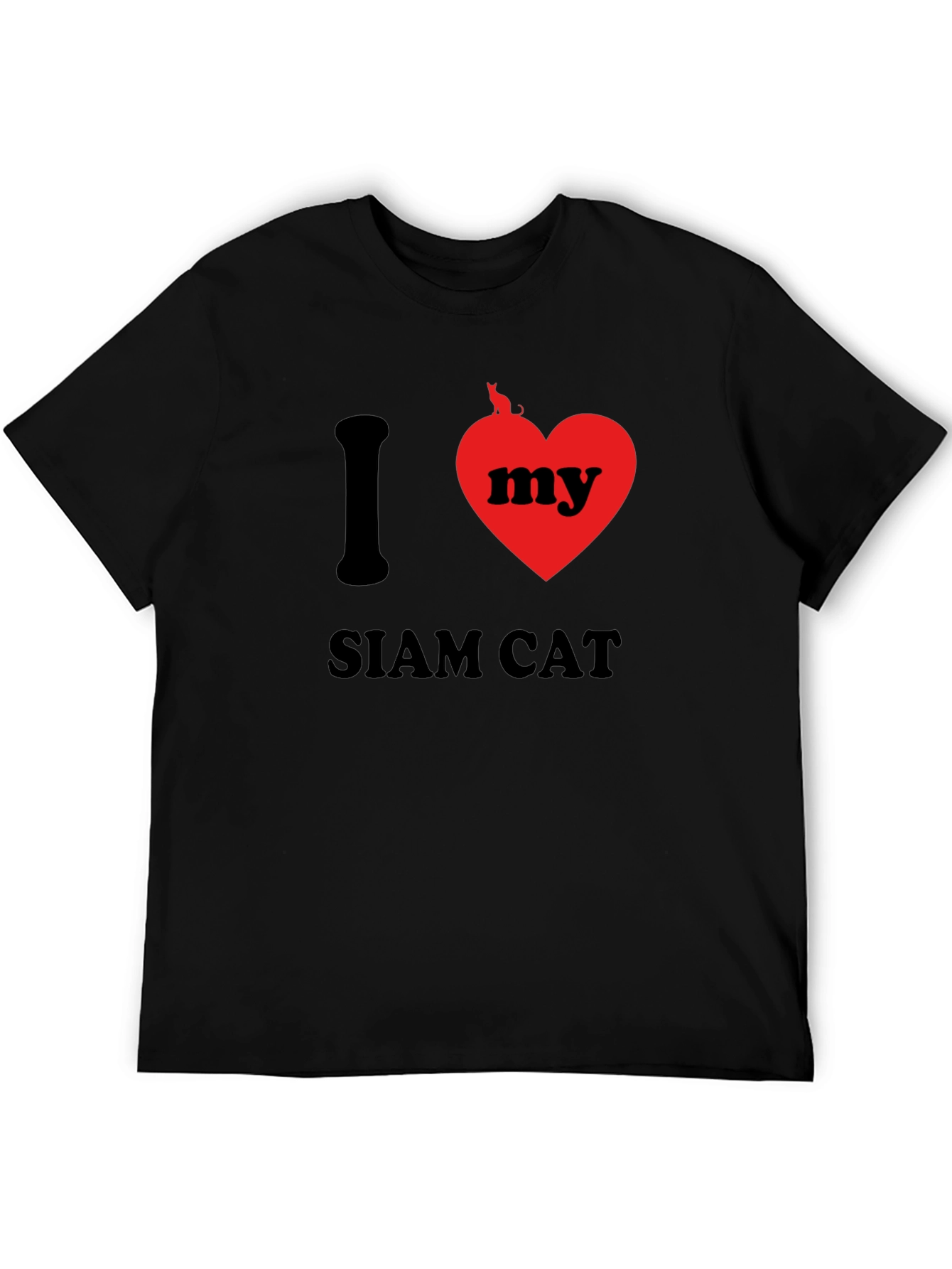 I Love My Siam Cat Graphic T-Shirt