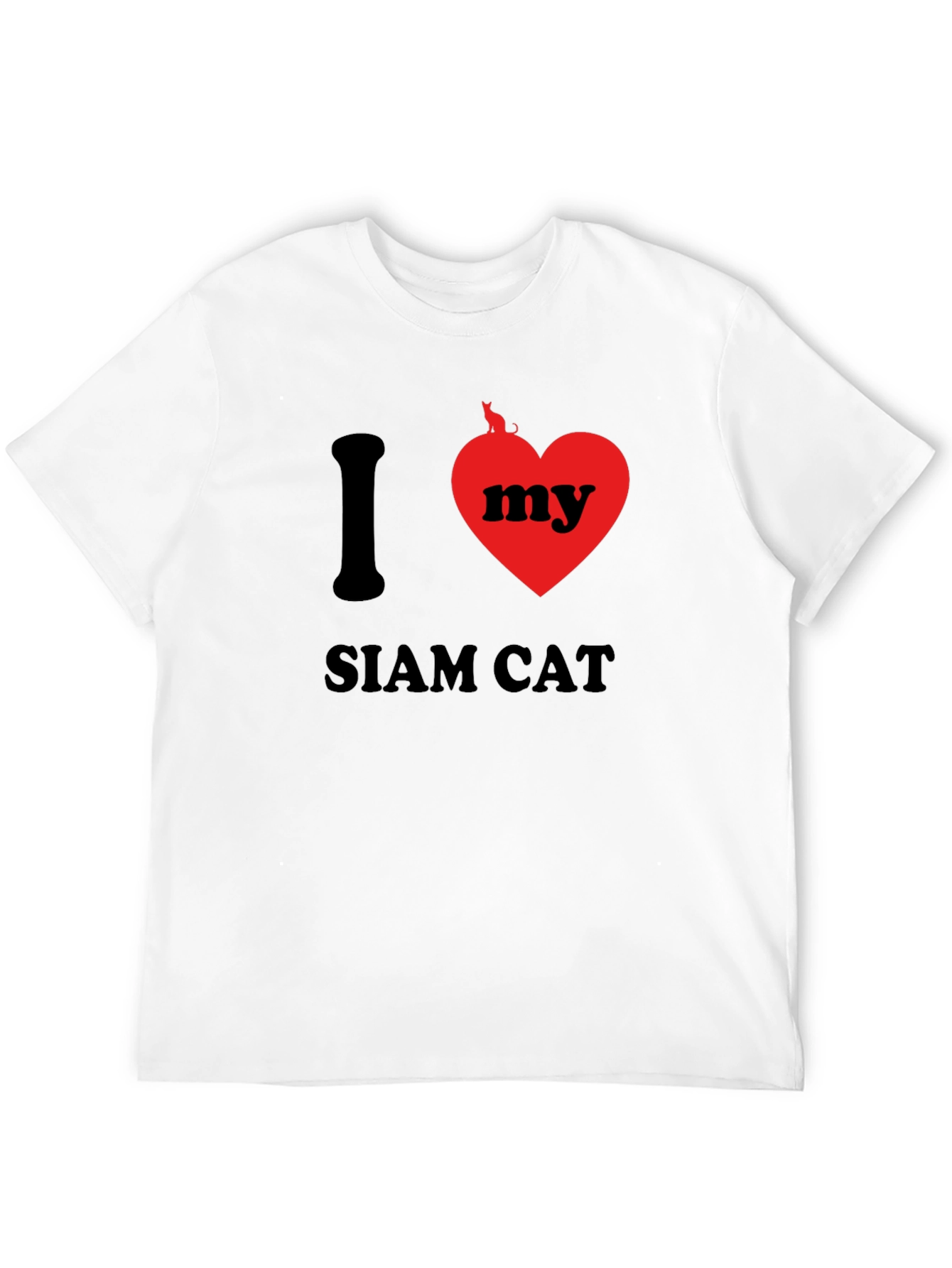 I Love My Siam Cat Graphic T-Shirt
