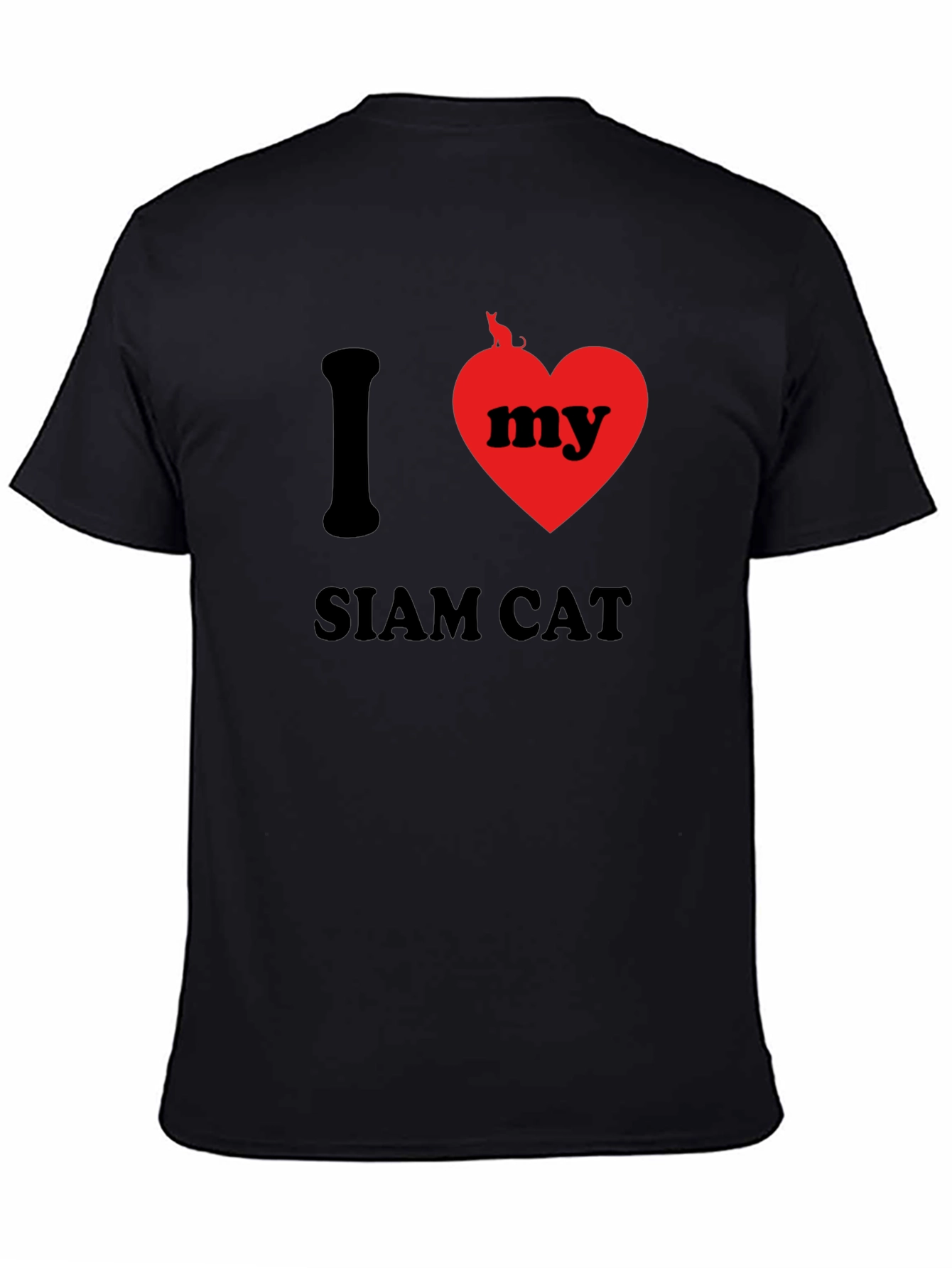 I Love My Siam Cat Graphic T-Shirt