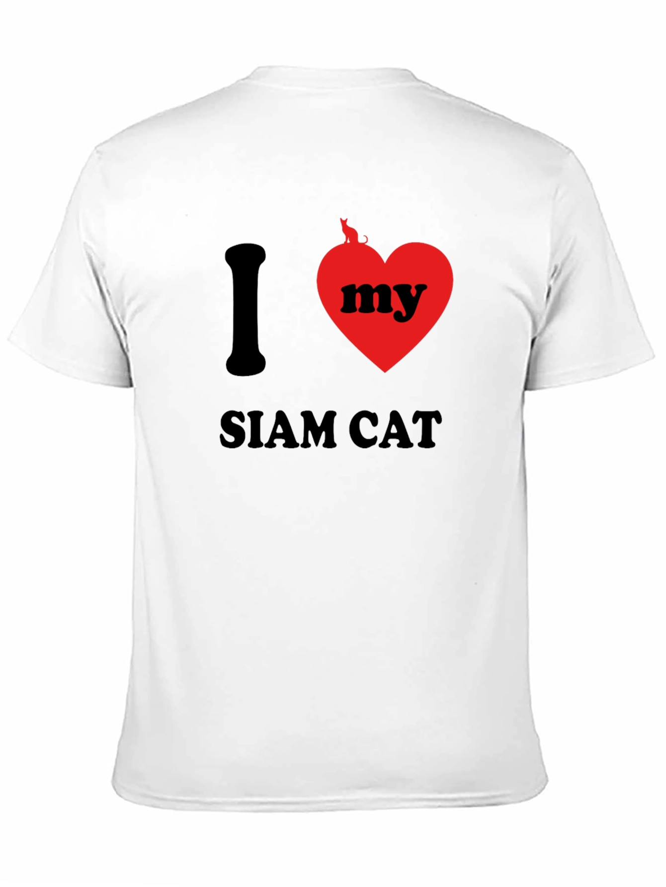 I Love My Siam Cat Graphic T-Shirt