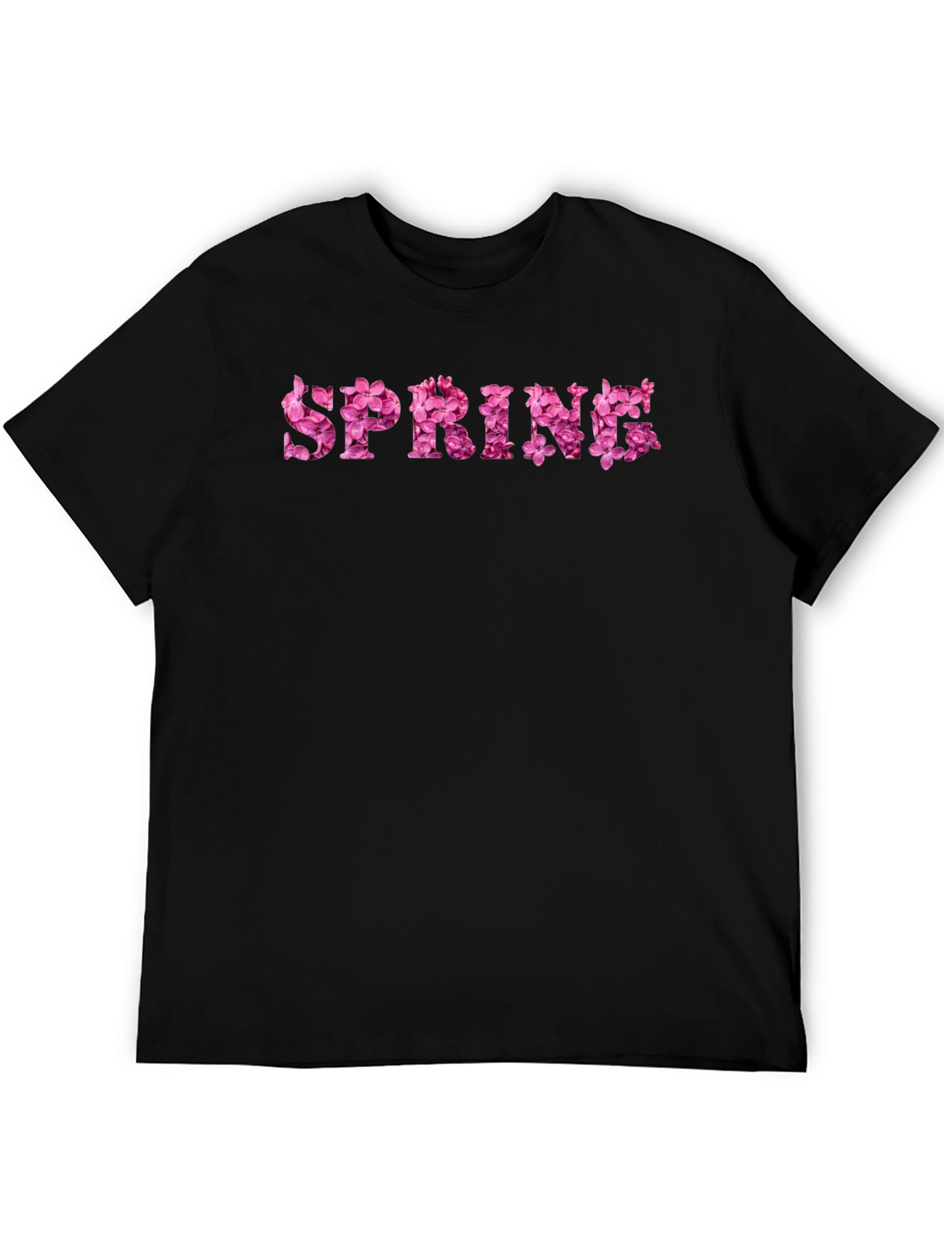 Floral Spring T-Shirt - Black