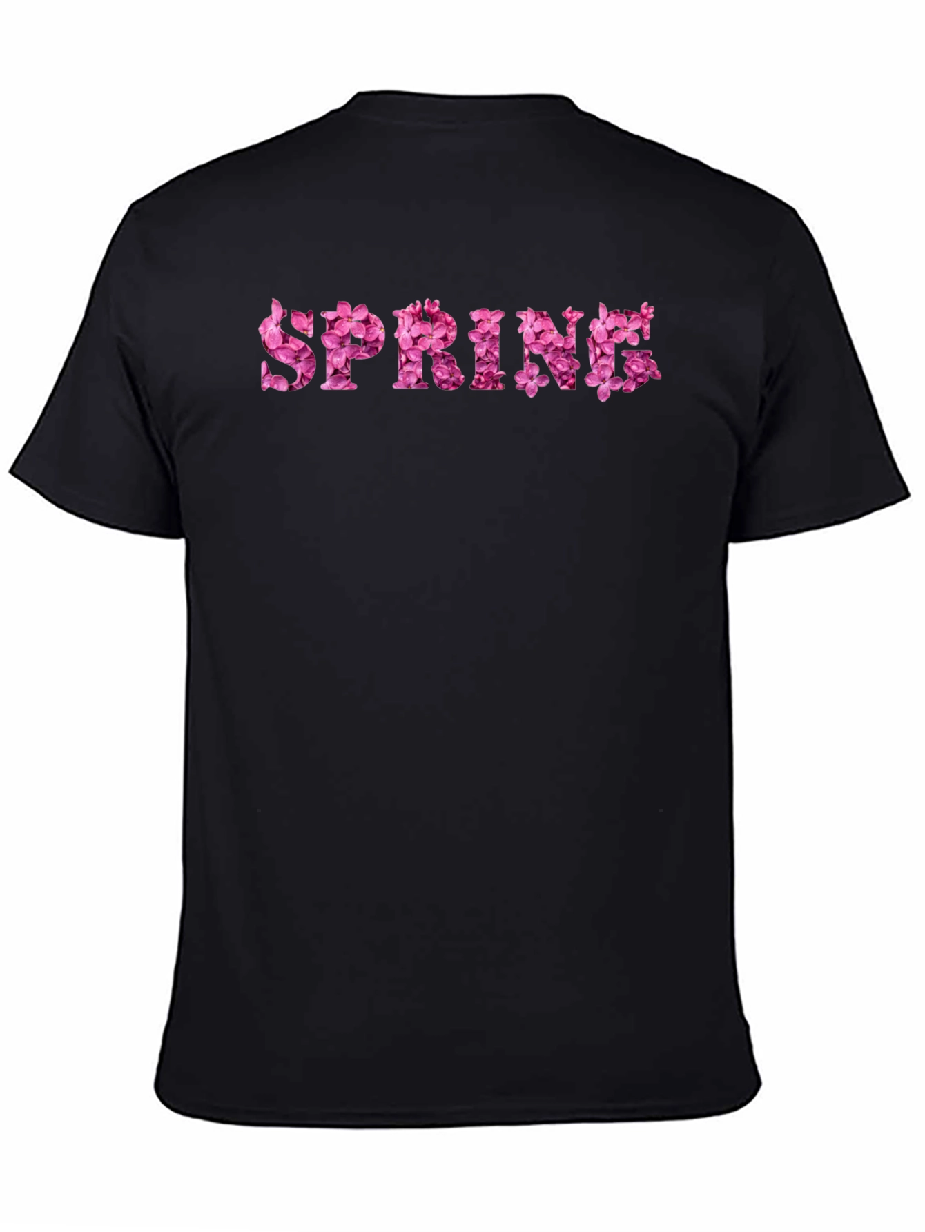 Floral Spring T-Shirt - Black