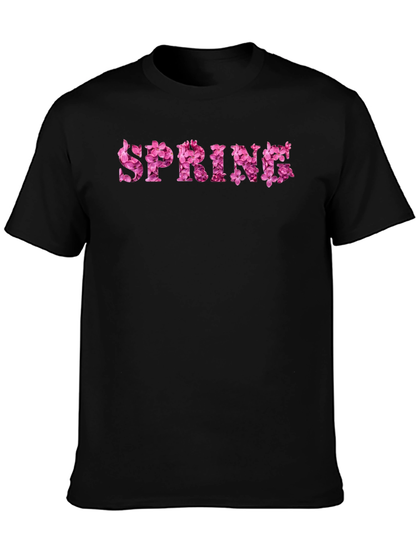 Floral Spring T-Shirt - Black
