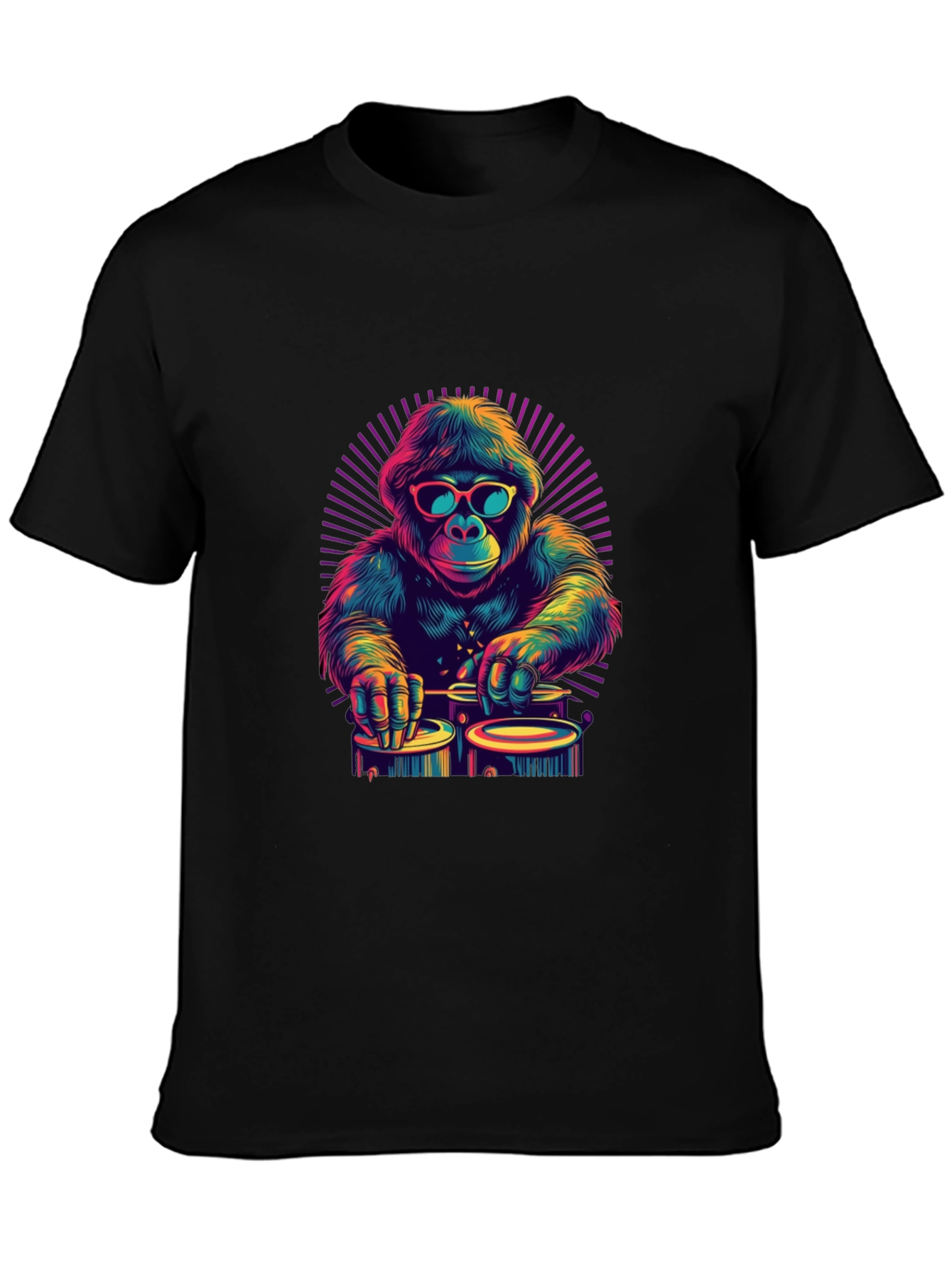 Cool Gorilla DJ Graphic T-Shirt