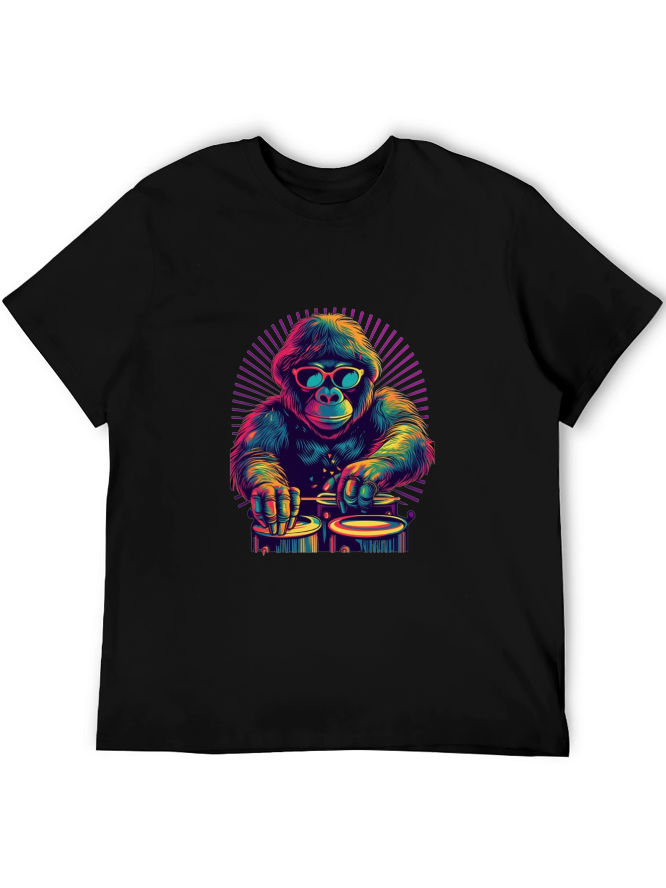 Cool Gorilla DJ Graphic T-Shirt