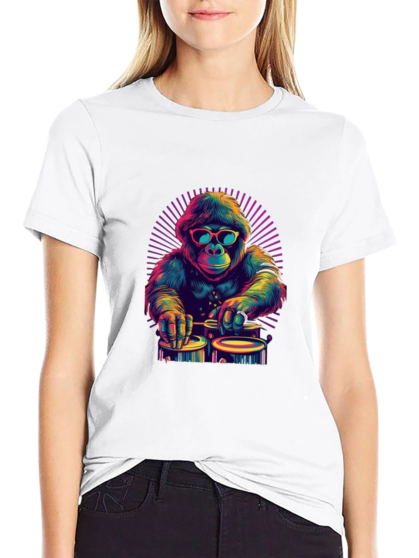 Cool Gorilla DJ Graphic T-Shirt