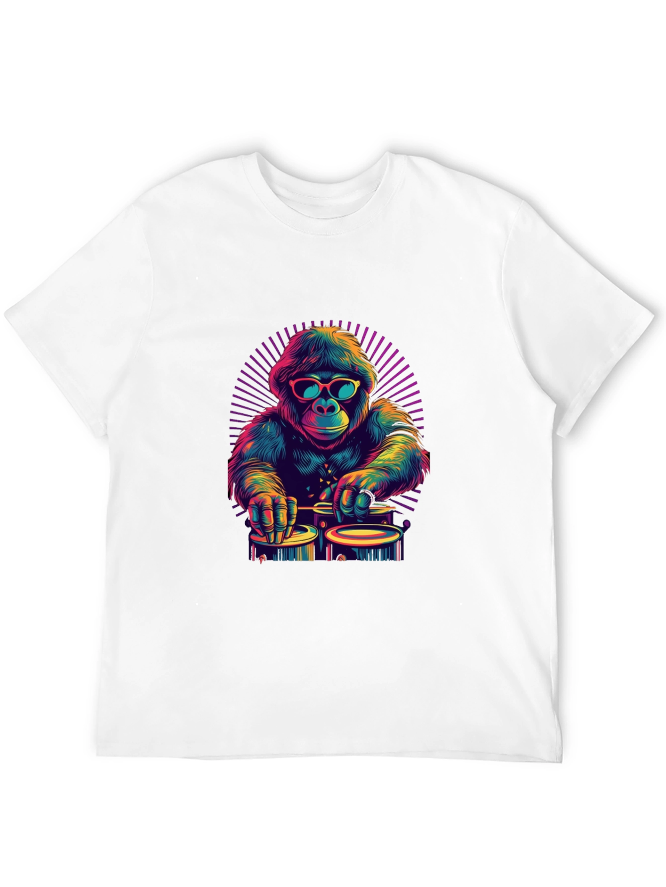 Cool Gorilla DJ Graphic T-Shirt