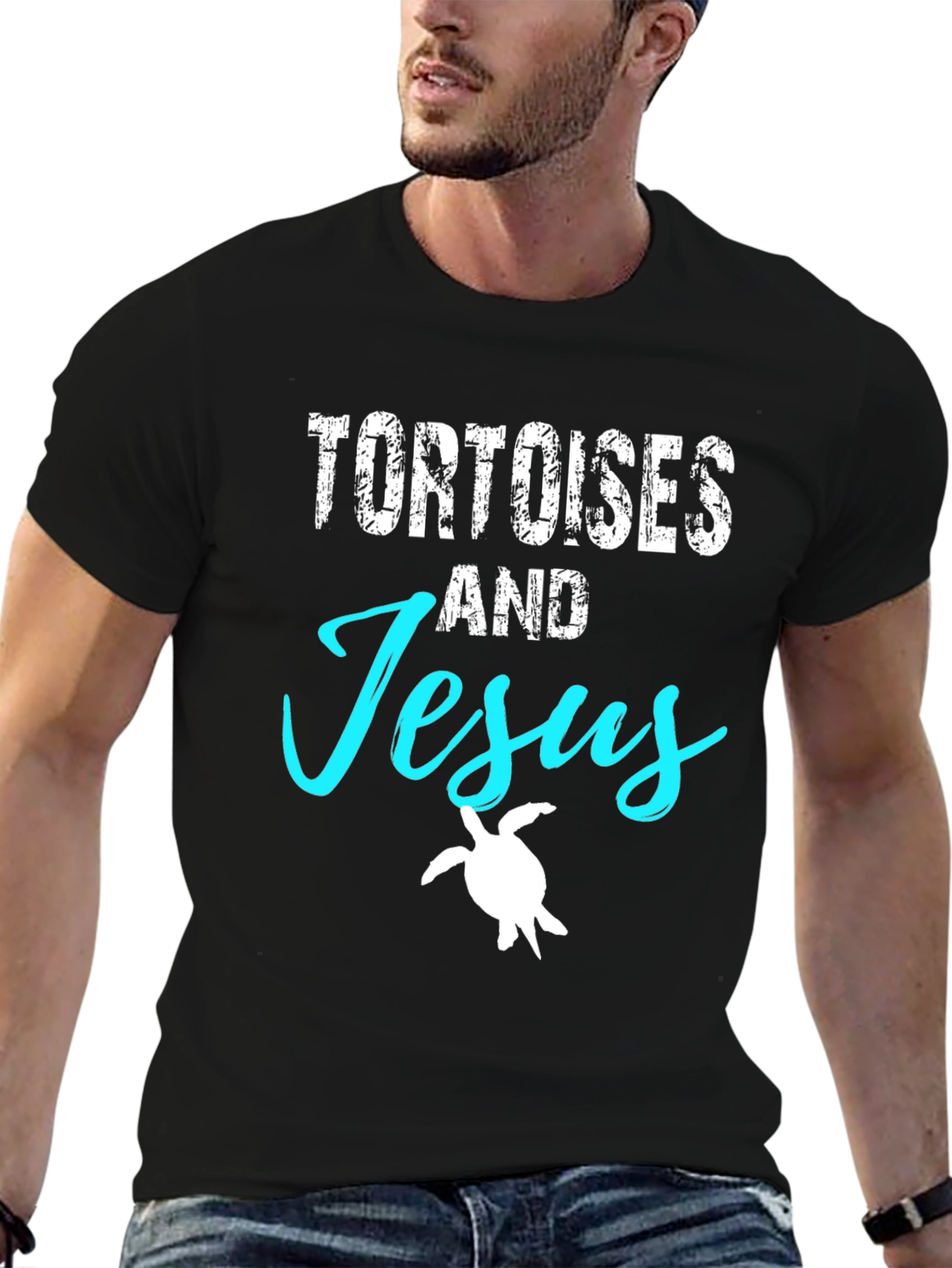 Tortoises and Jesus Graphic T-Shirt