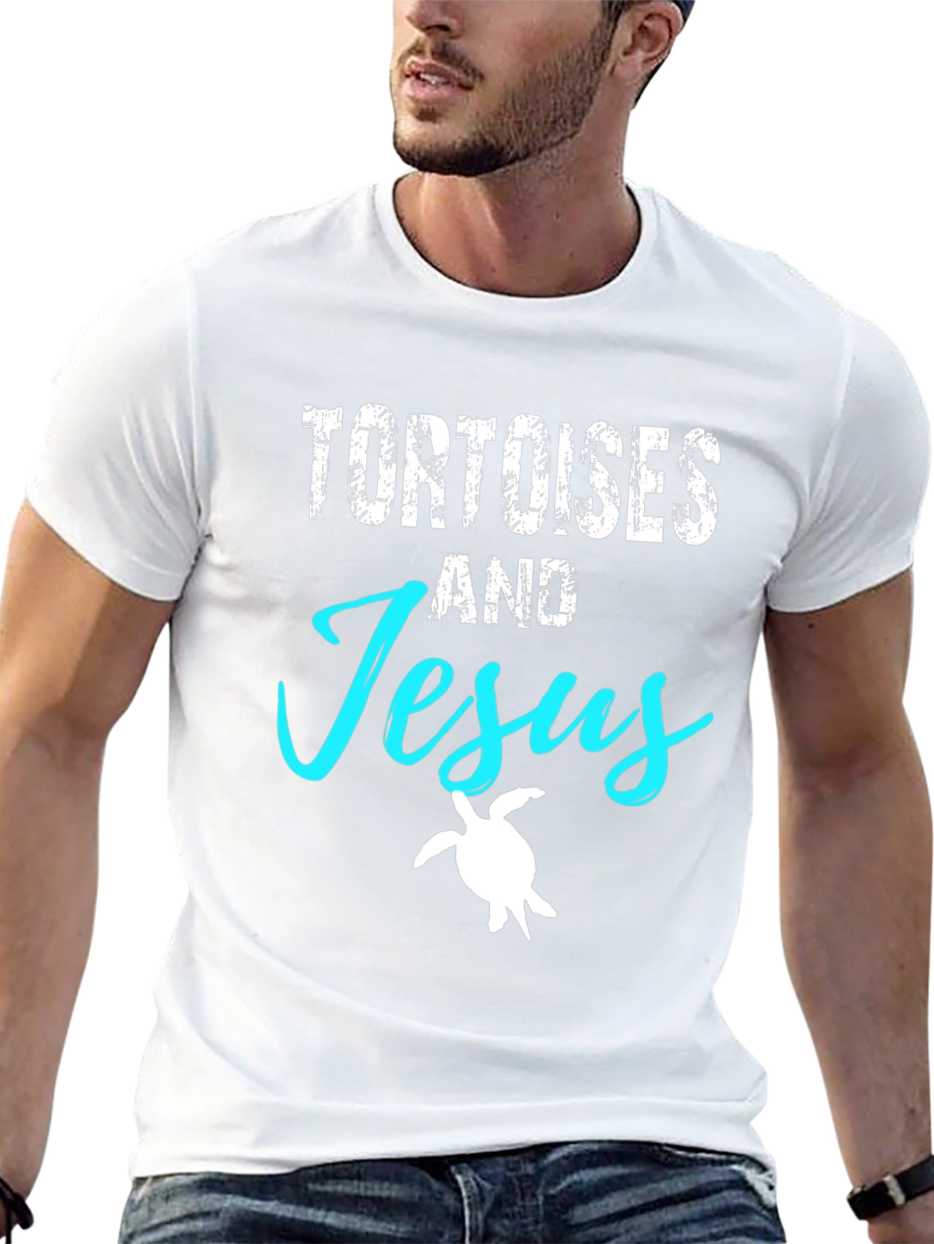 Tortoises and Jesus Graphic T-Shirt