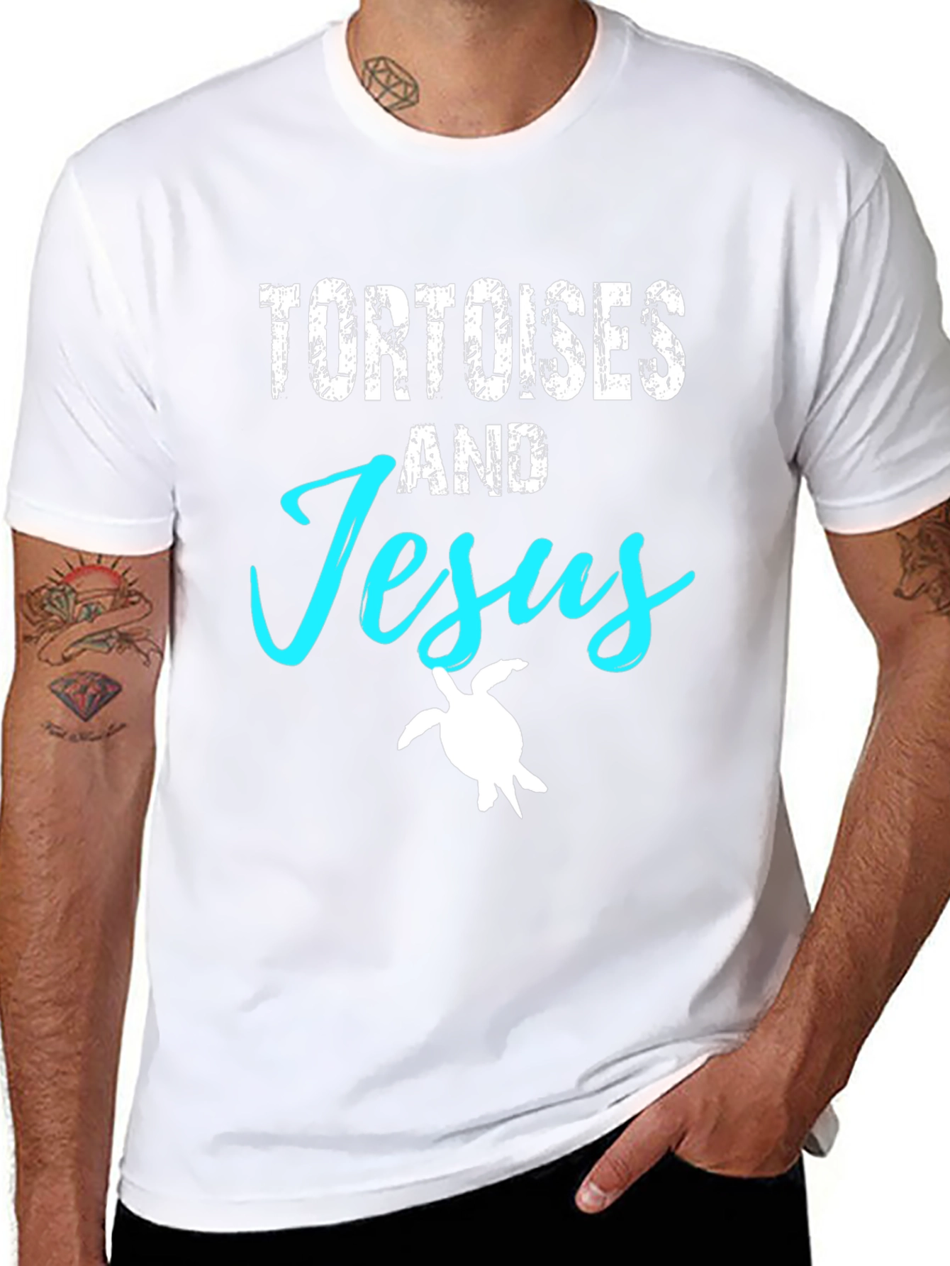 Tortoises and Jesus Graphic T-Shirt