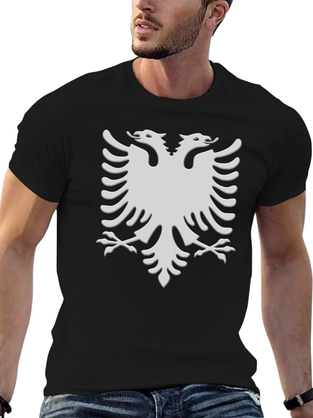 Albanian Eagle Black T-Shirt