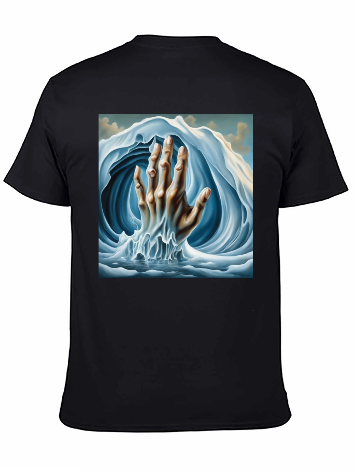 Surreal Wave Hand Graphic Tee