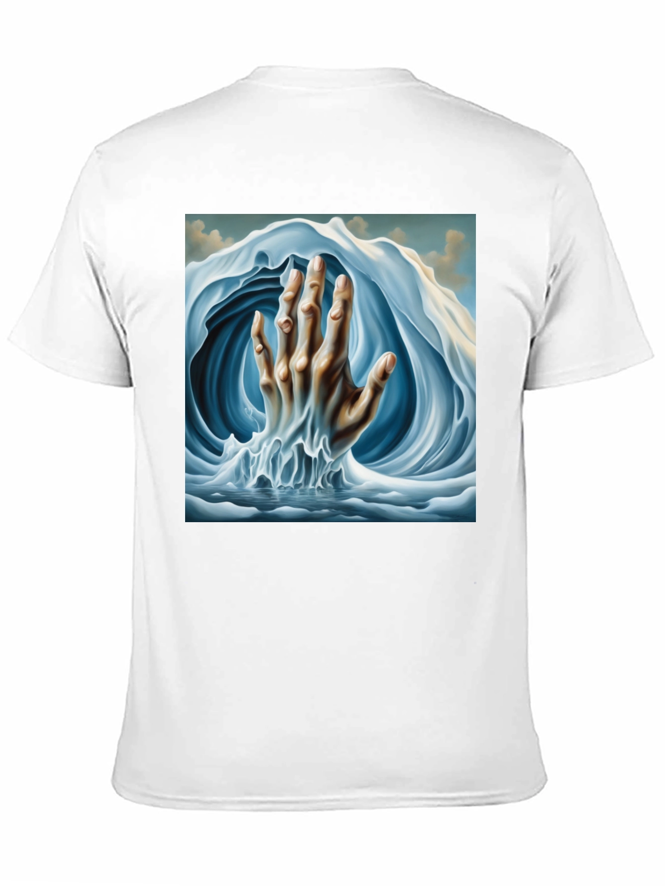 Surreal Wave Hand Graphic Tee