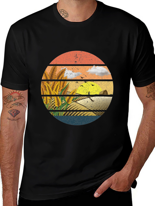 Vintage Farm Sunset Graphic Tee