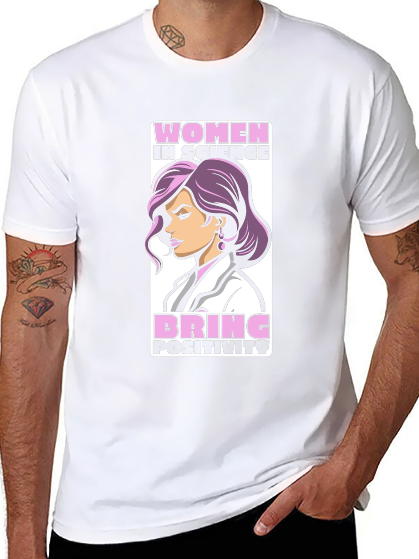 Women in Science T-Shirt - Bring Positivity