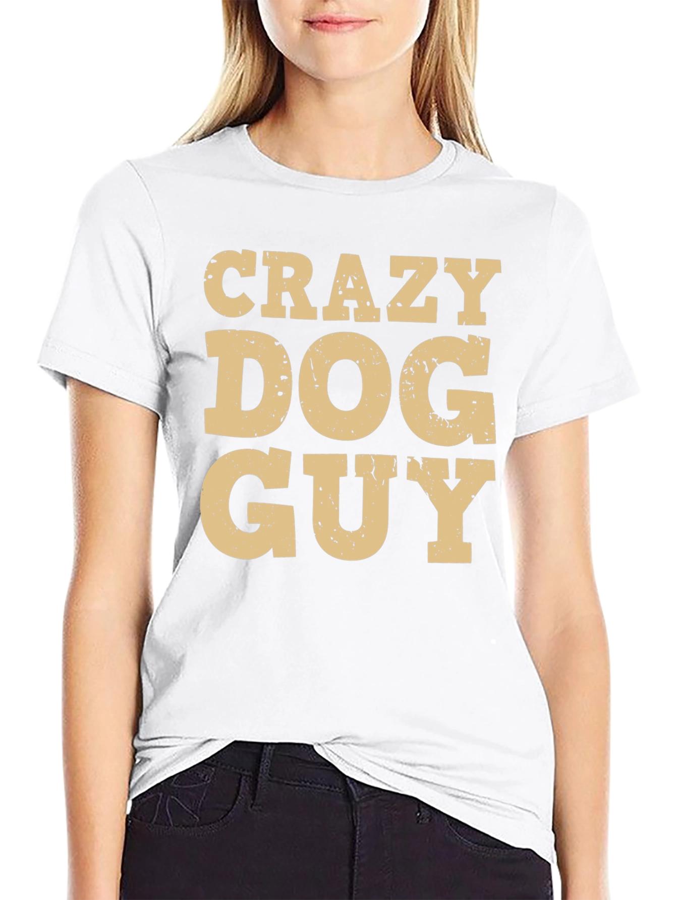 Crazy Dog Guy T-Shirt - Funny Pet Lover Tee