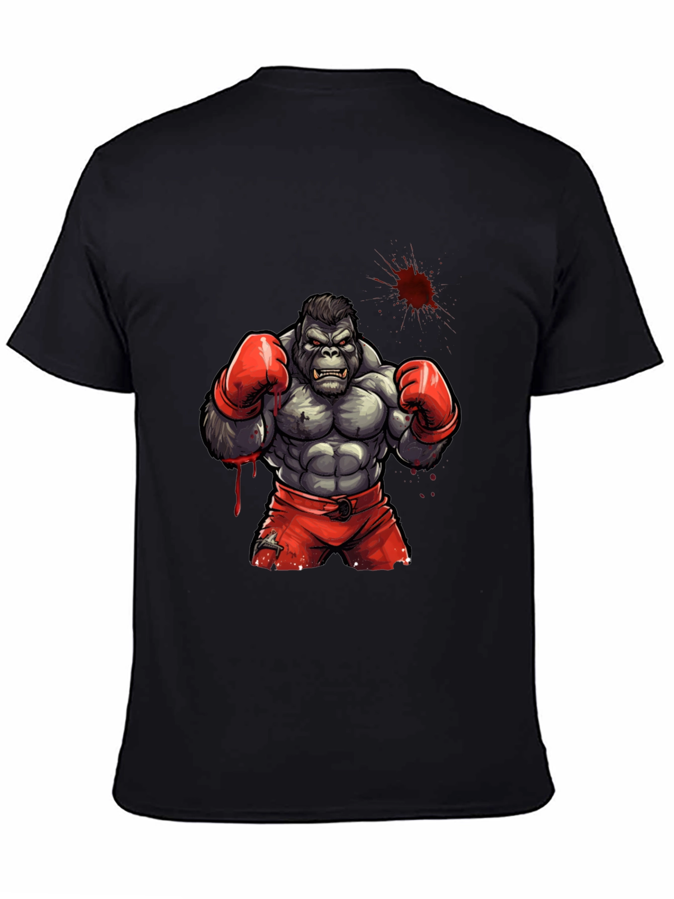Gorilla Boxer Graphic Tee - Black