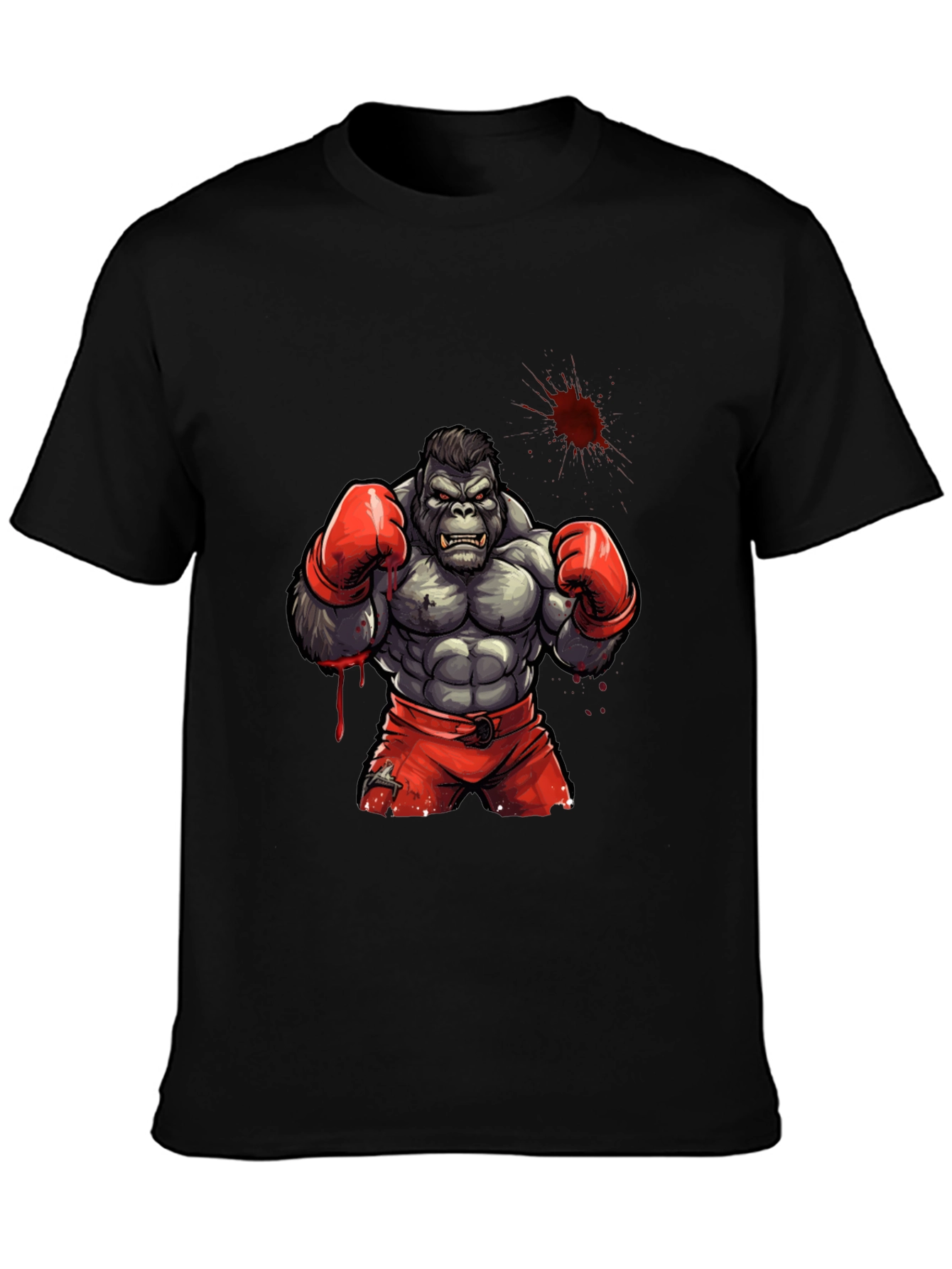 Gorilla Boxer Graphic Tee - Black