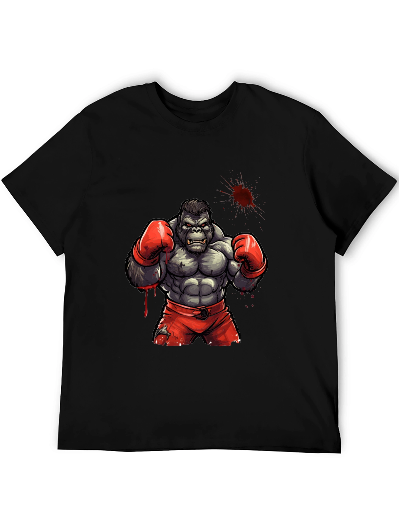 Gorilla Boxer Graphic Tee - Black