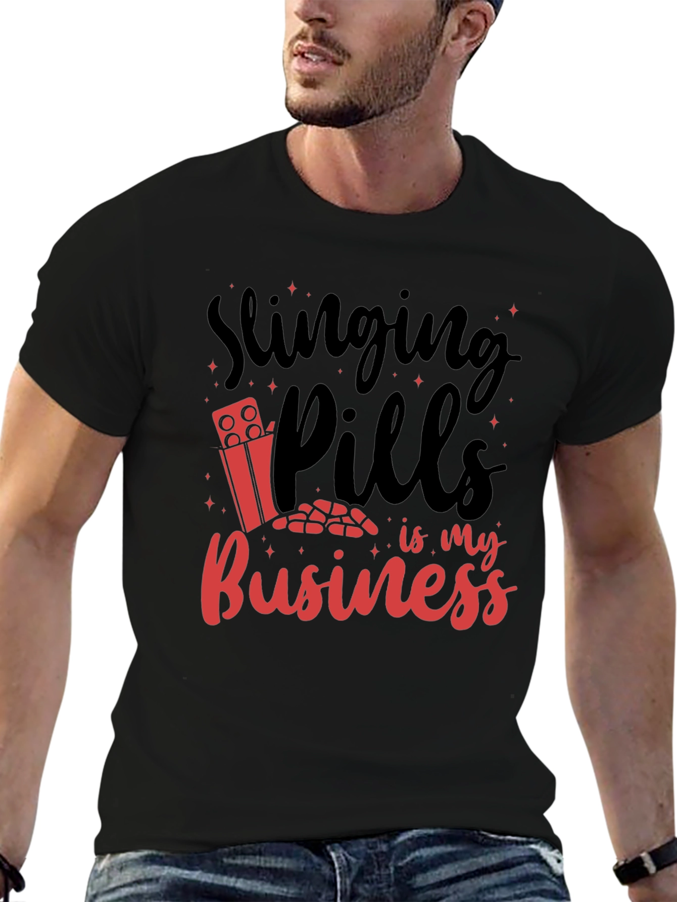 Slinging Pills Graphic Tee - Rx Humor T-Shirt
