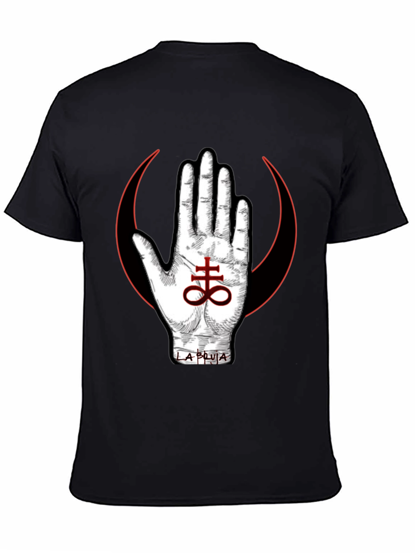 Occult Symbol T-Shirt - Hand & Leviathan Cross Design