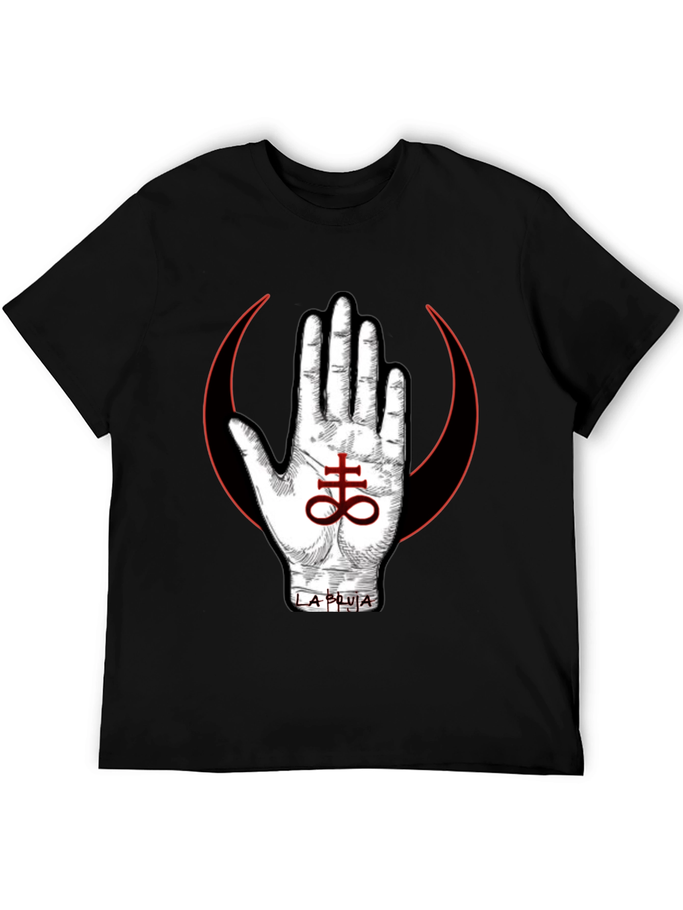 Occult Symbol T-Shirt - Hand & Leviathan Cross Design