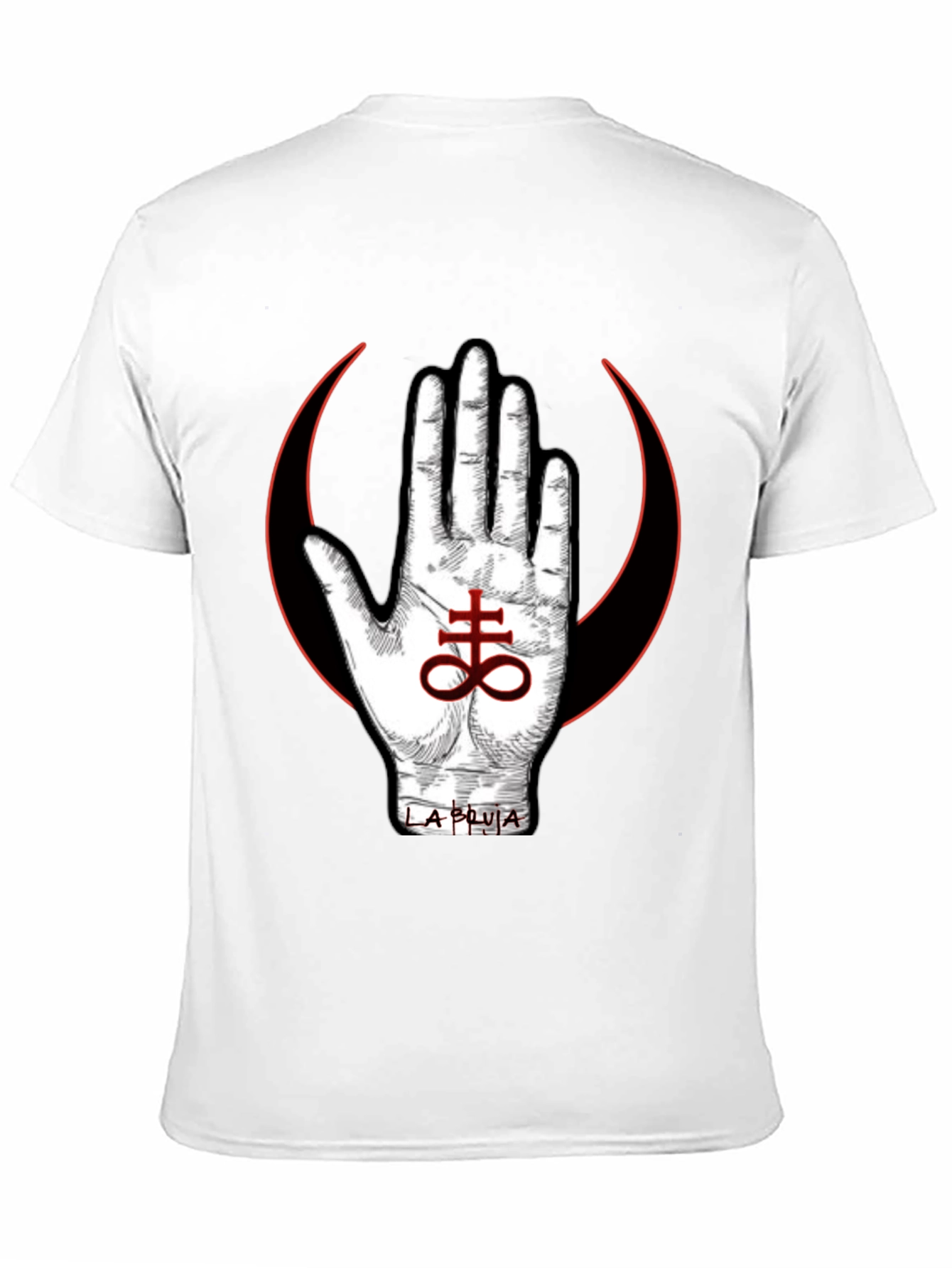Occult Symbol T-Shirt - Hand & Leviathan Cross Design
