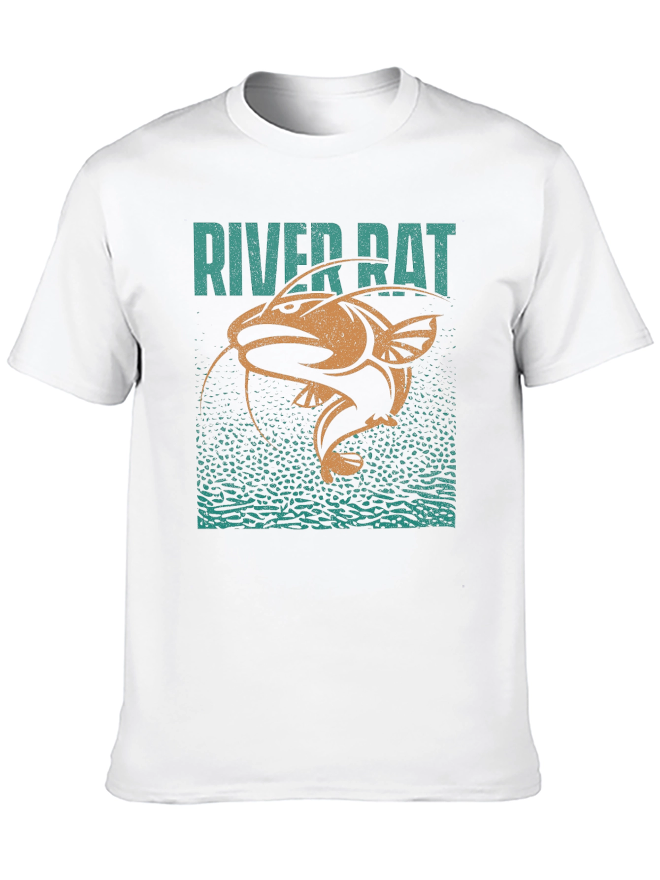 River Rat Graphic T-Shirt - Fishing Humor Tee