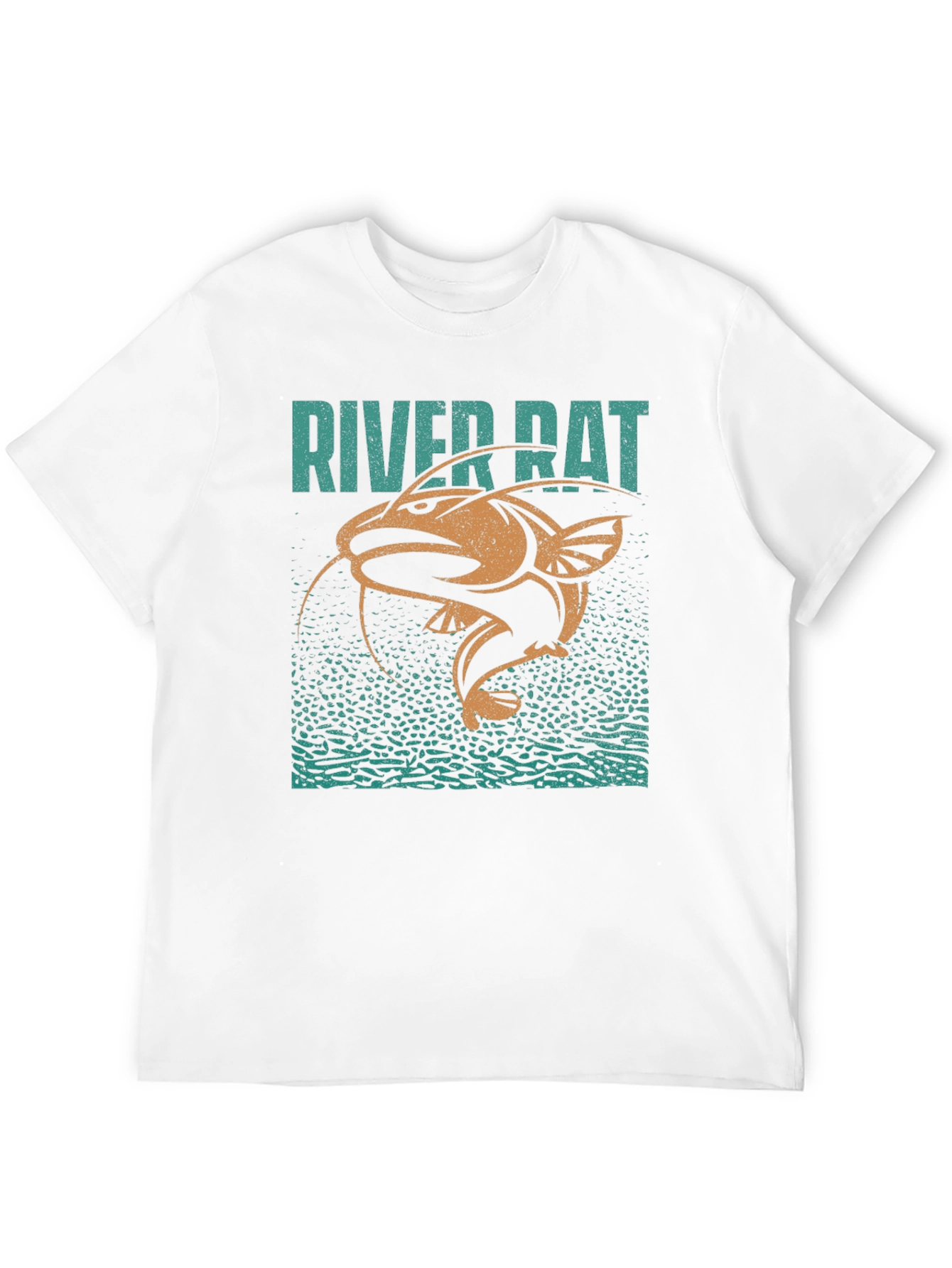 River Rat Graphic T-Shirt - Fishing Humor Tee