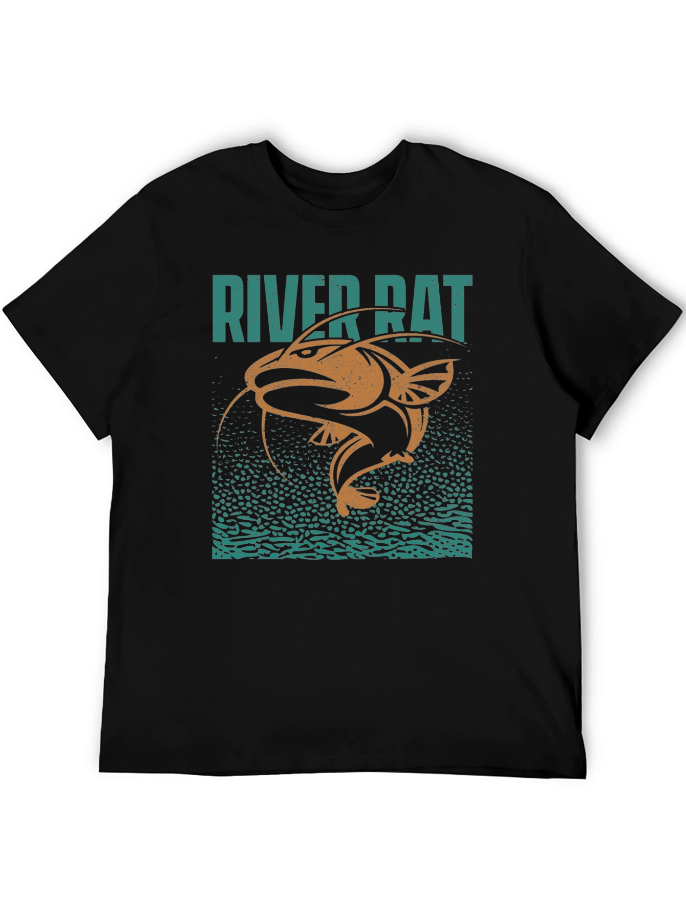 River Rat Graphic T-Shirt - Fishing Humor Tee