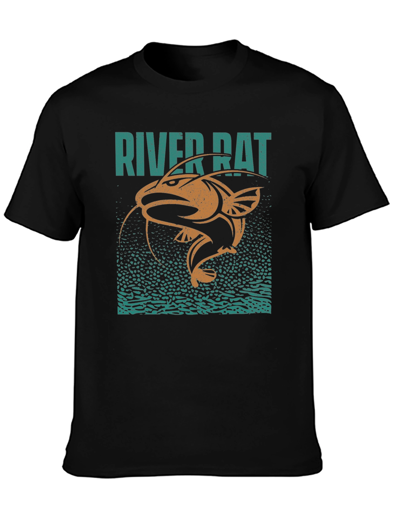 River Rat Graphic T-Shirt - Fishing Humor Tee