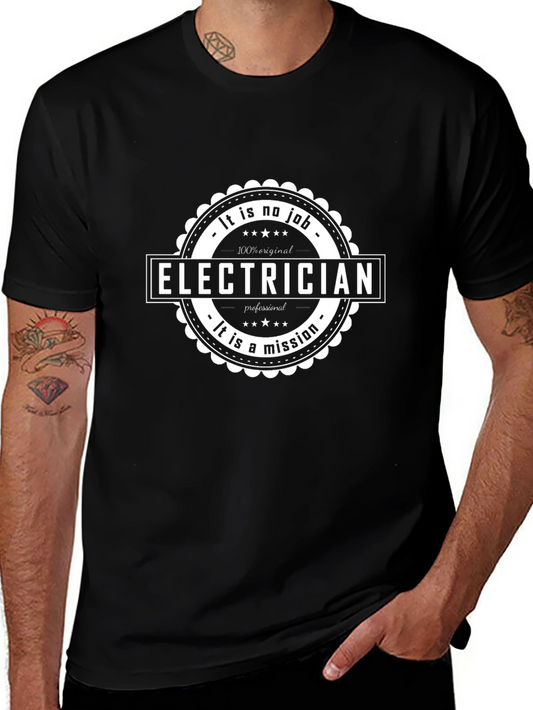 Electrician Mission Graphic Tee - Black