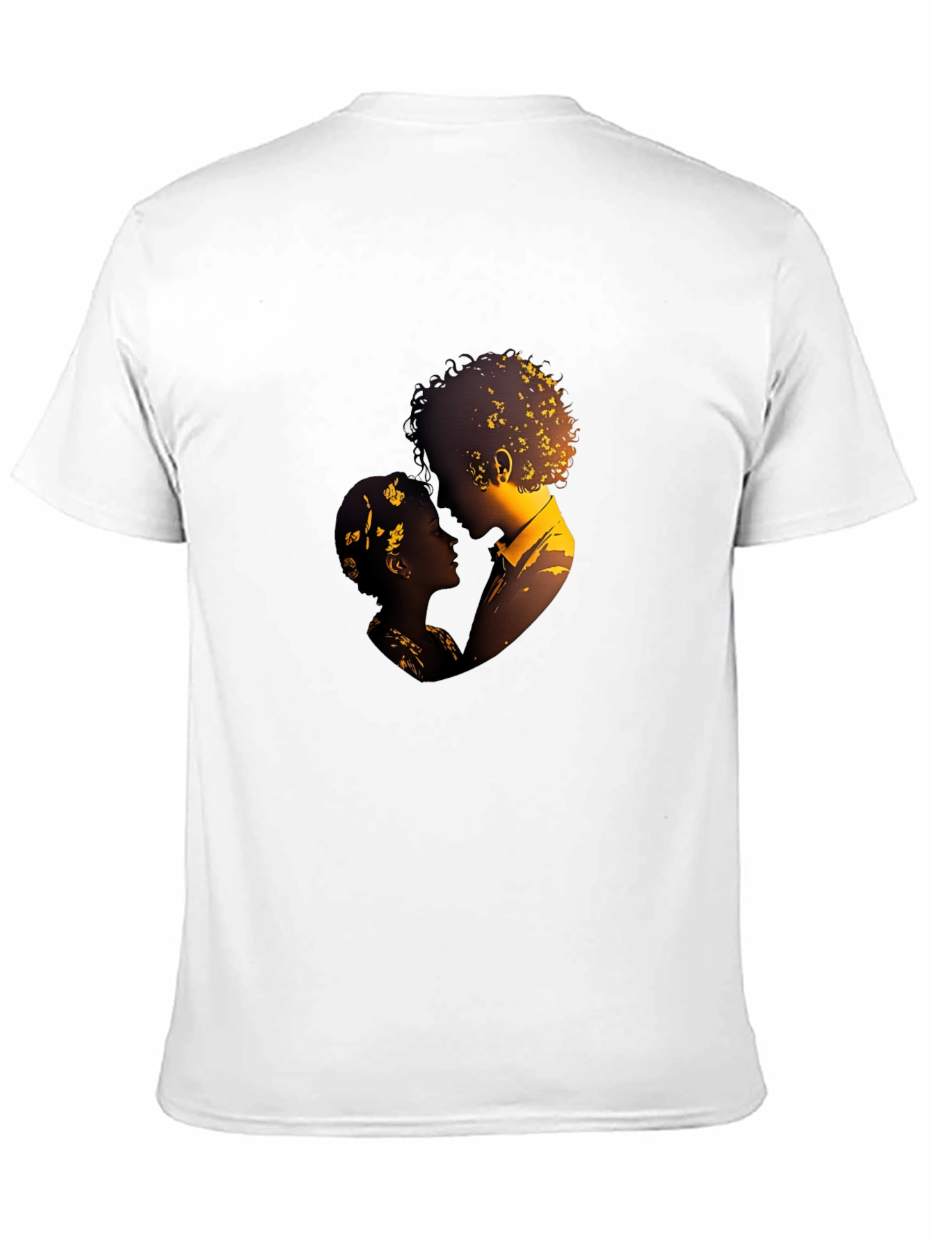 Romantic Silhouette Graphic Tee - Black