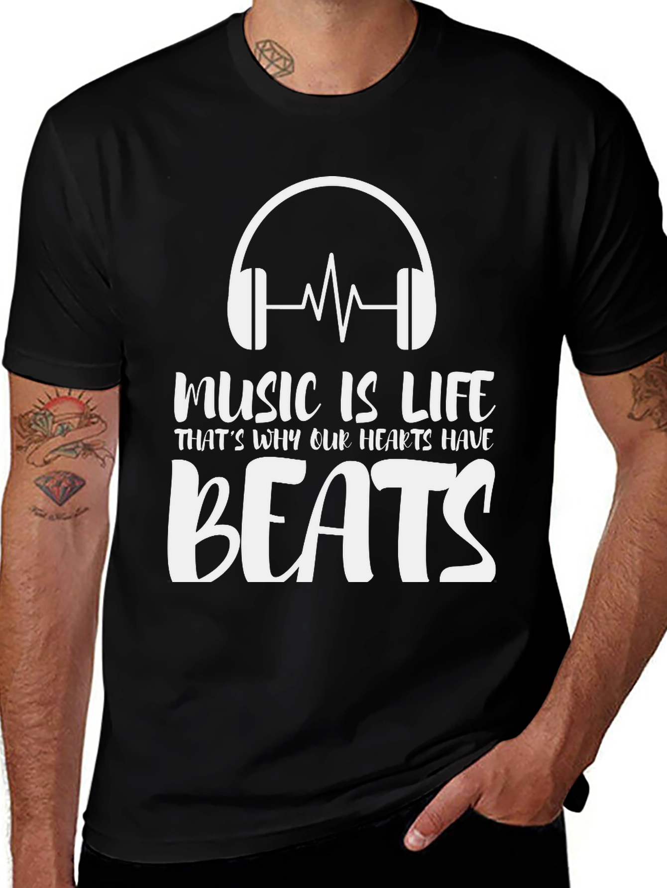 Music is Life Graphic Tee