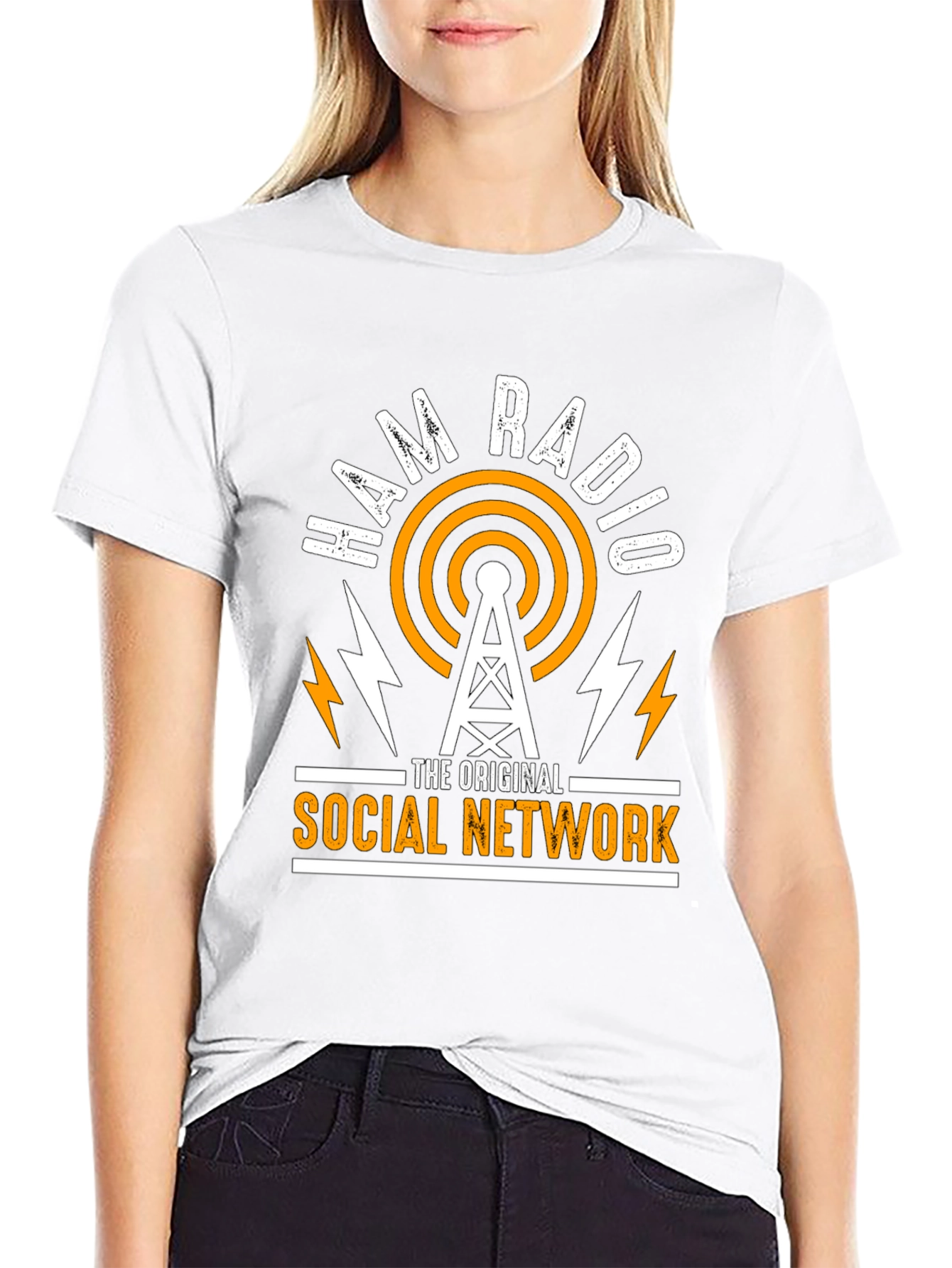 Ham Radio Original Social Network Graphic T-Shirt