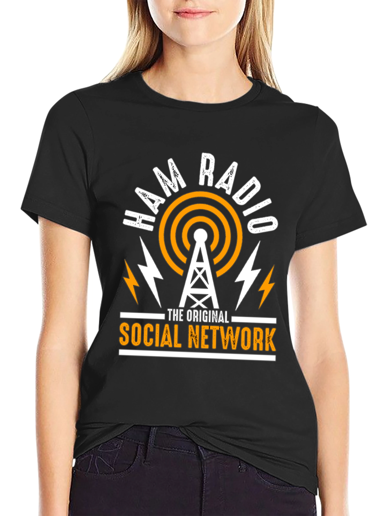 Ham Radio Original Social Network Graphic T-Shirt