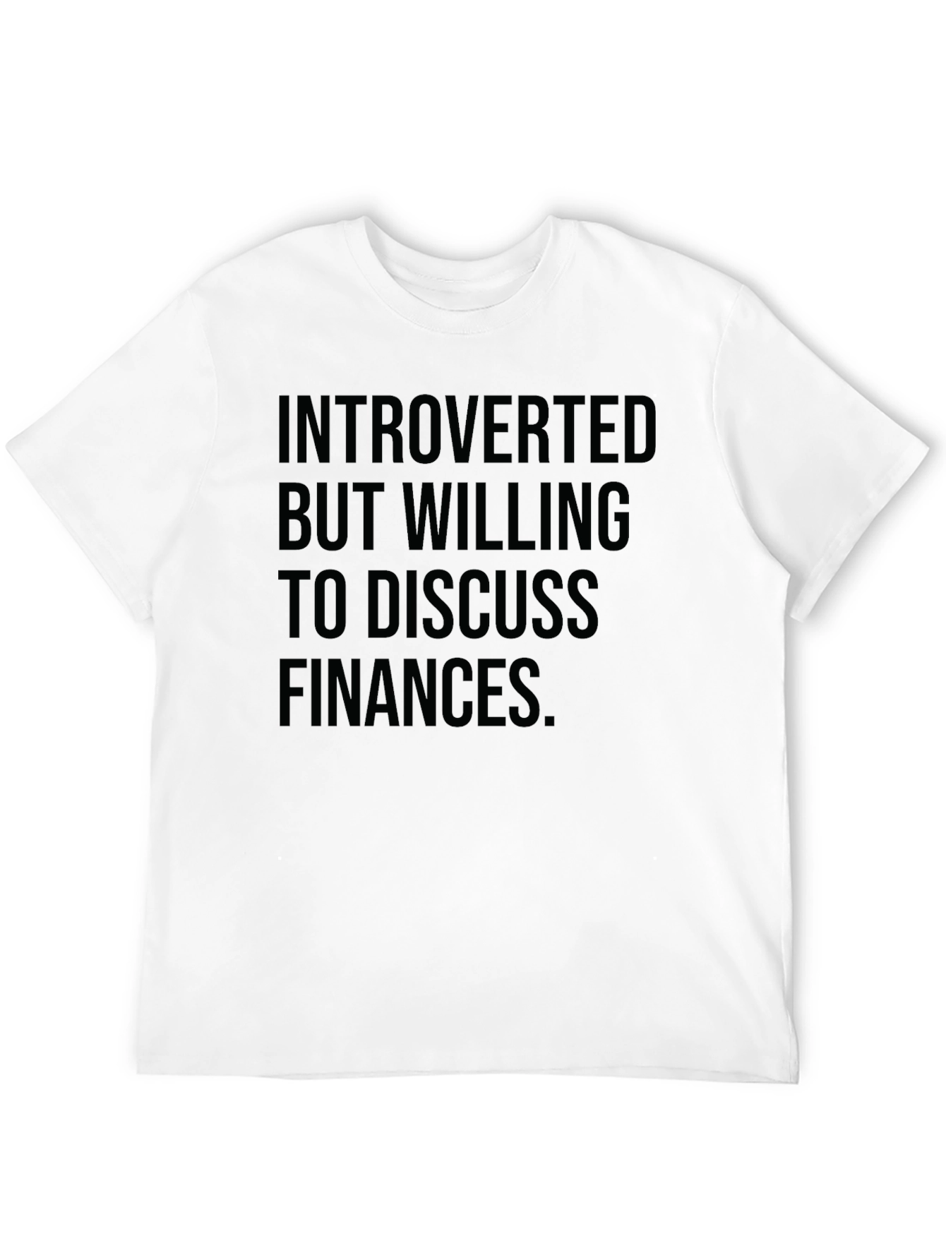 Introverted Finance Black T-Shirt