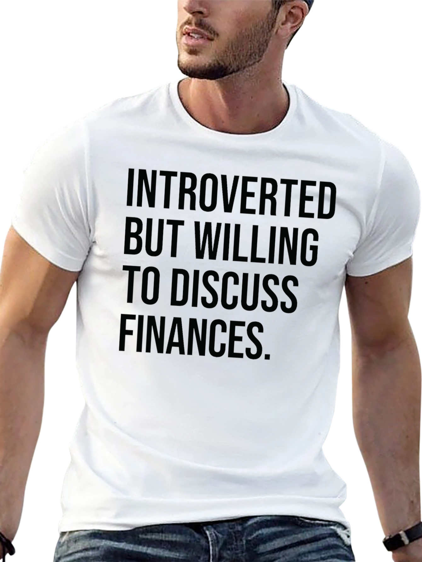 Introverted Finance Black T-Shirt