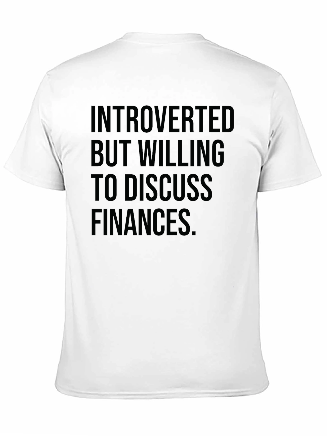 Introverted Finance Black T-Shirt