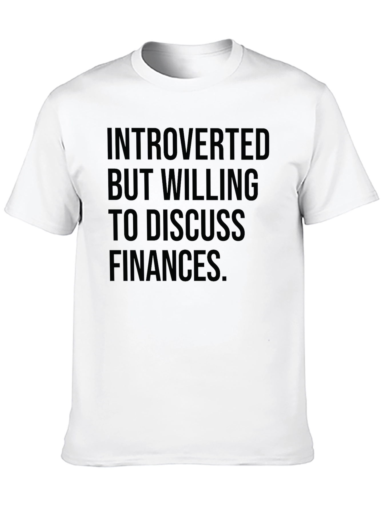 Introverted Finance Black T-Shirt