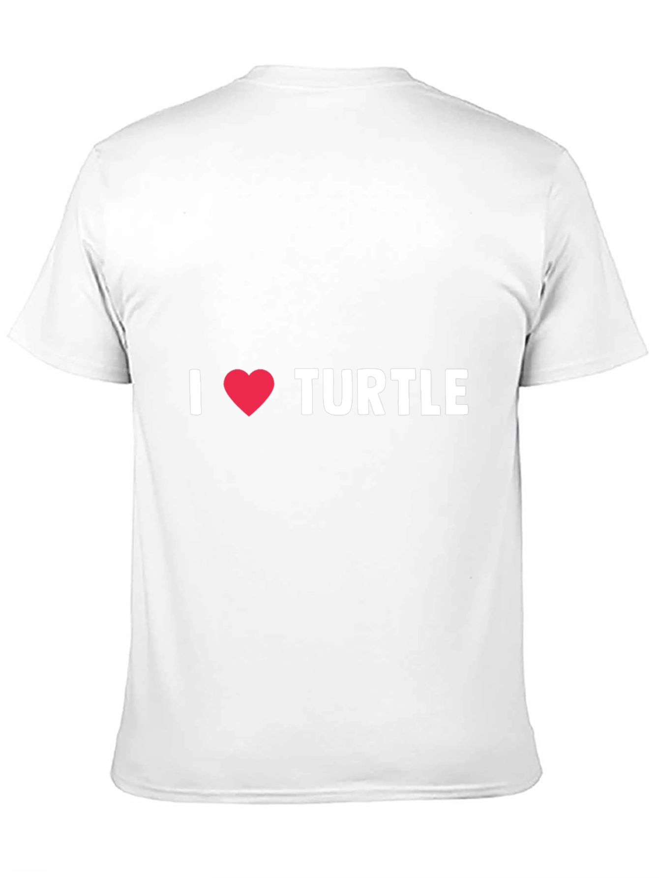 I Love Turtles T-Shirt - Black Cotton